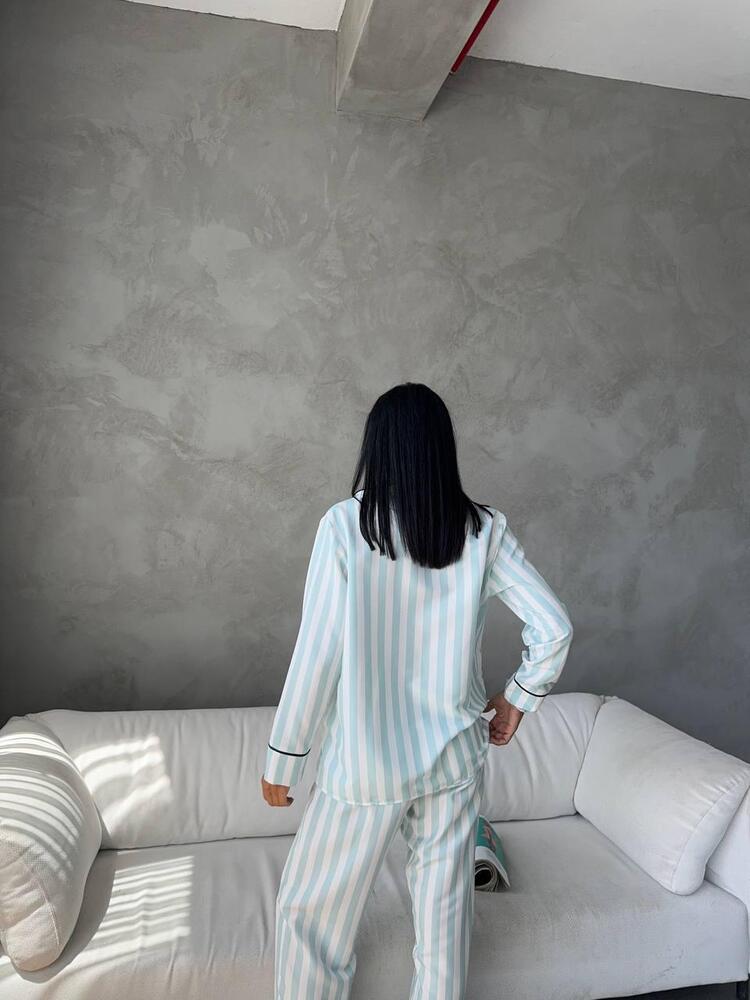 Özel Seri Turkuaz Pijama Takımı 