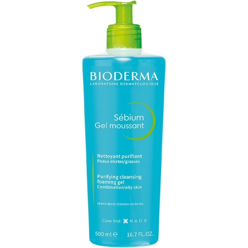 Bioderma Sebium Foaming Gel - Yağlı Ciltler için Temizleyici Jel 500ml