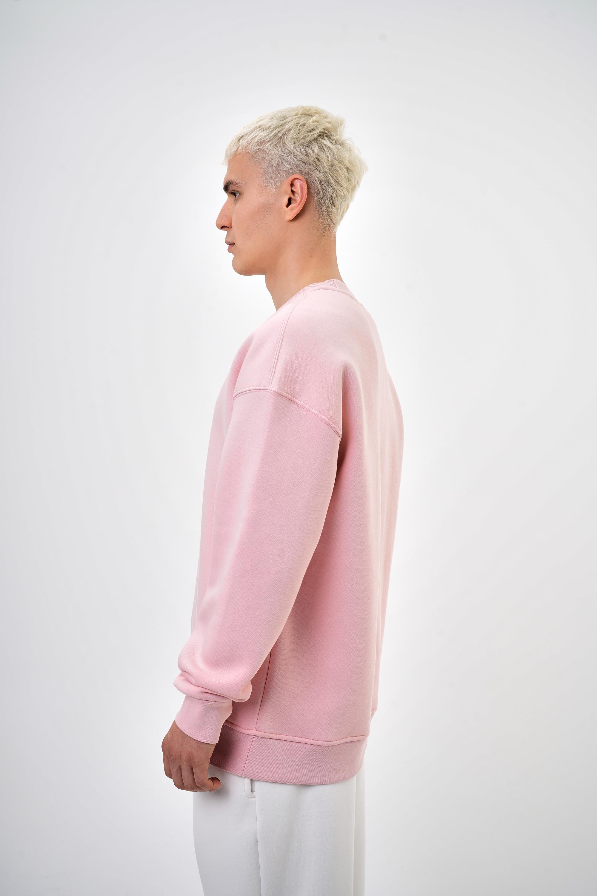 Erkek Bisiklet Yaka Basic Oversize Sweatshirt