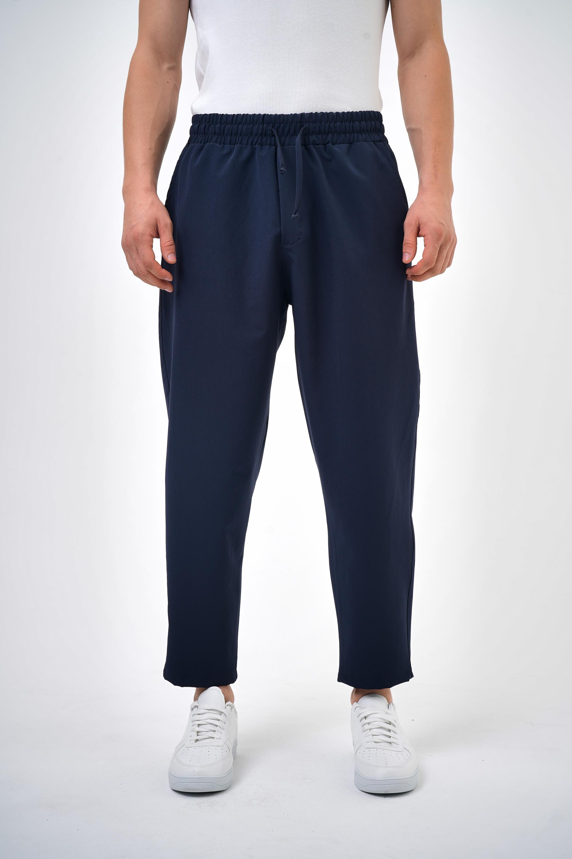 Basic Carrotfit Jogger Pantolon - Lacivert