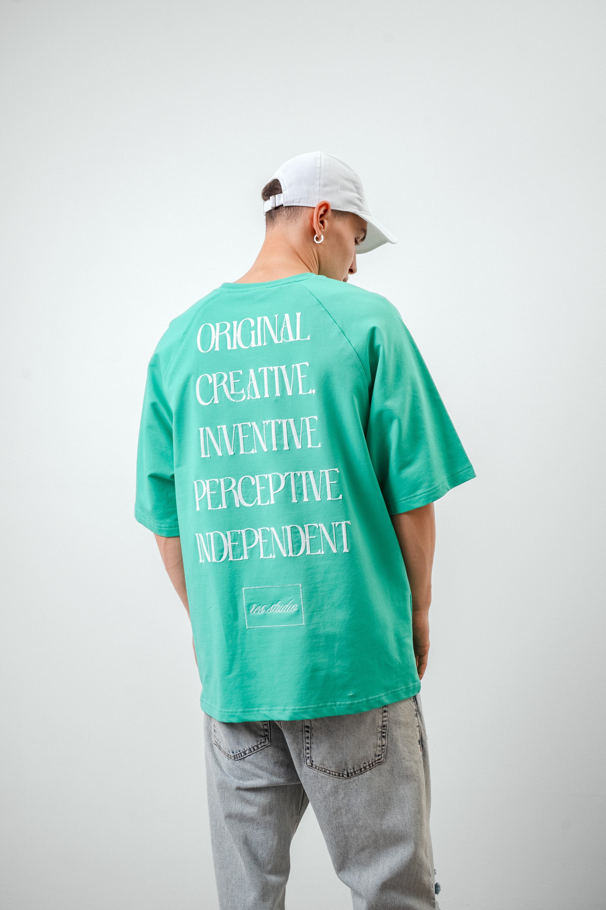 Respire Yazı Detaylı Orijinal Oversize T-Shirt