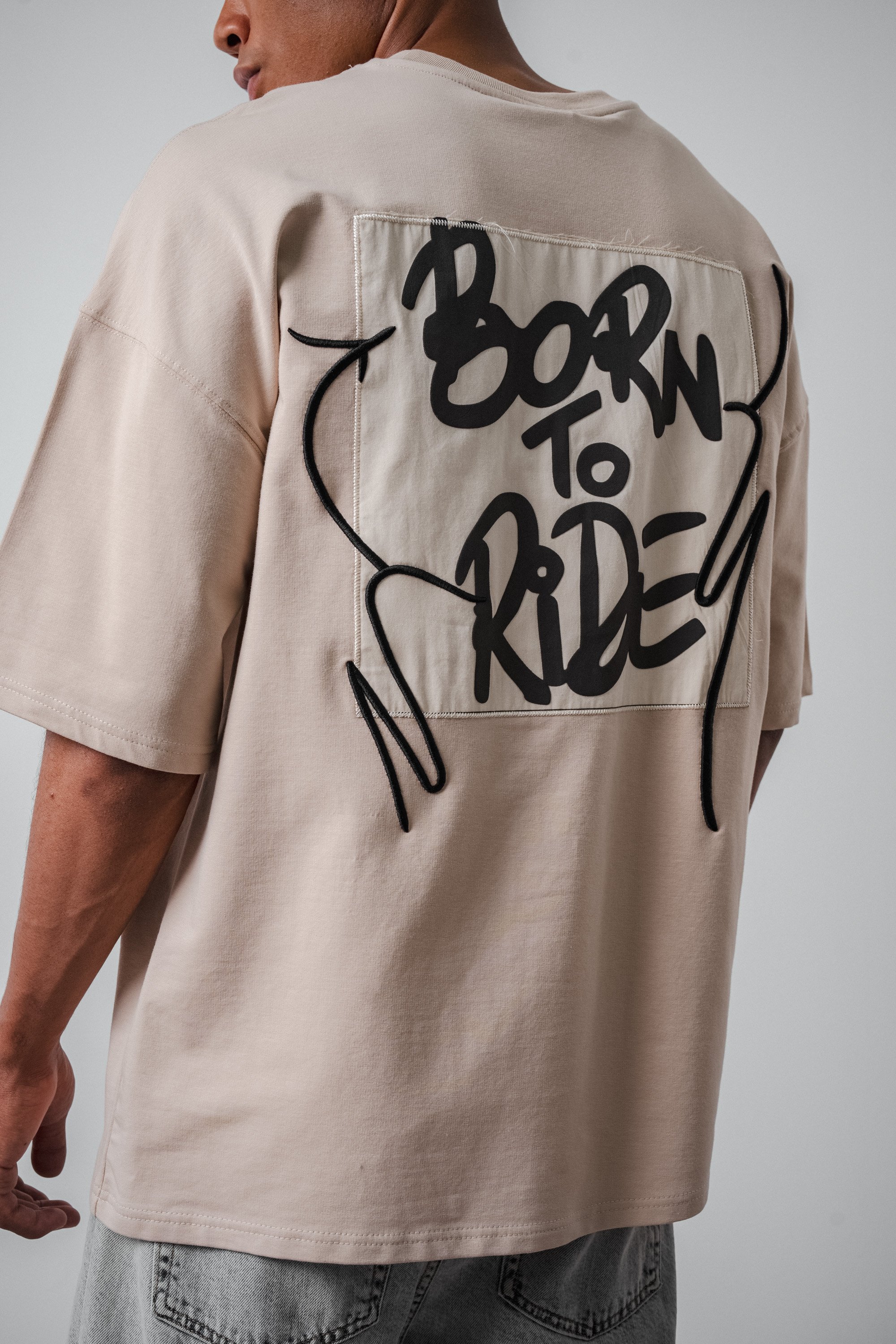 Respire Born To Ride Yazılı Oversize T-Shirt