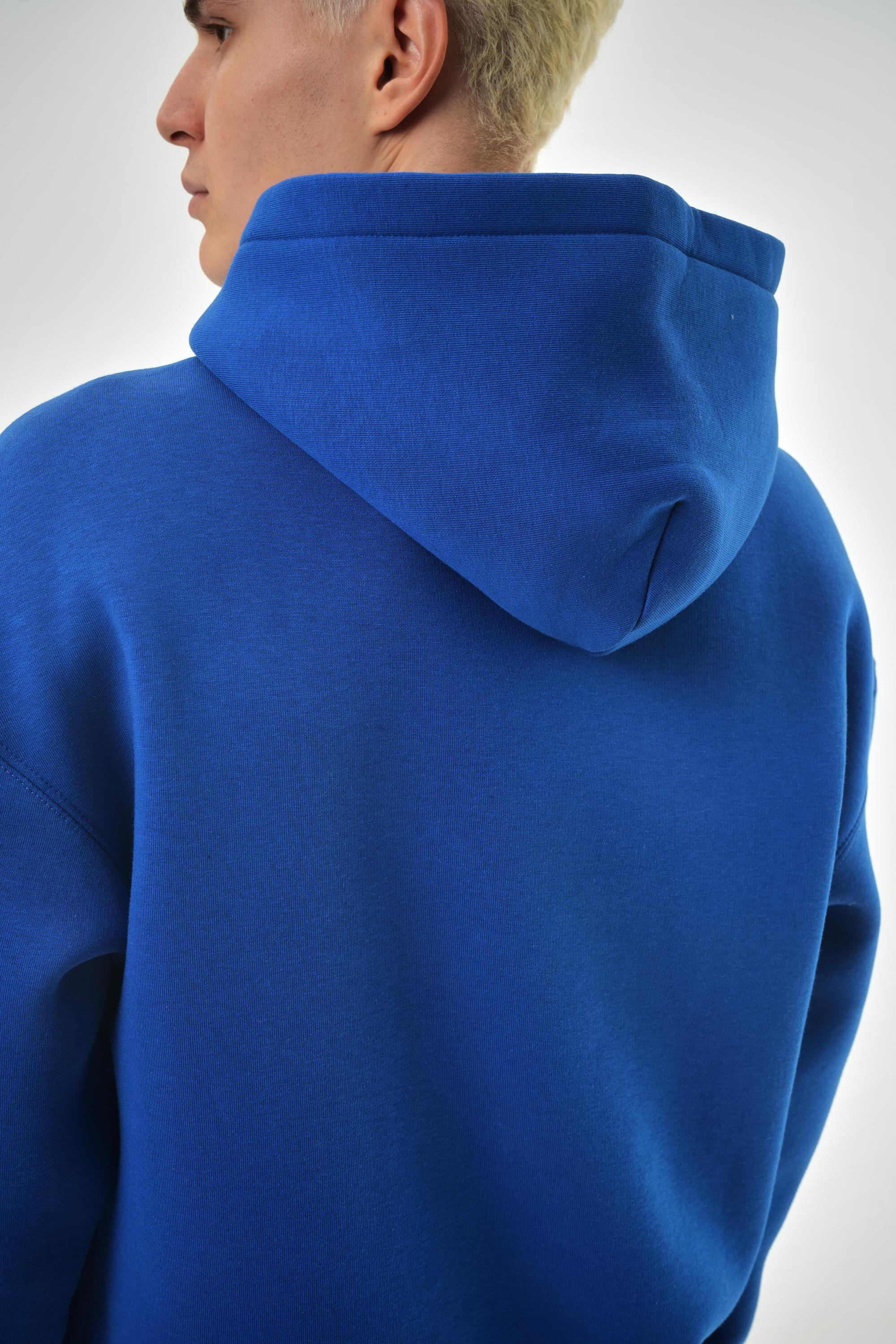 Erkek Oversize Basic Hoodie - Saks