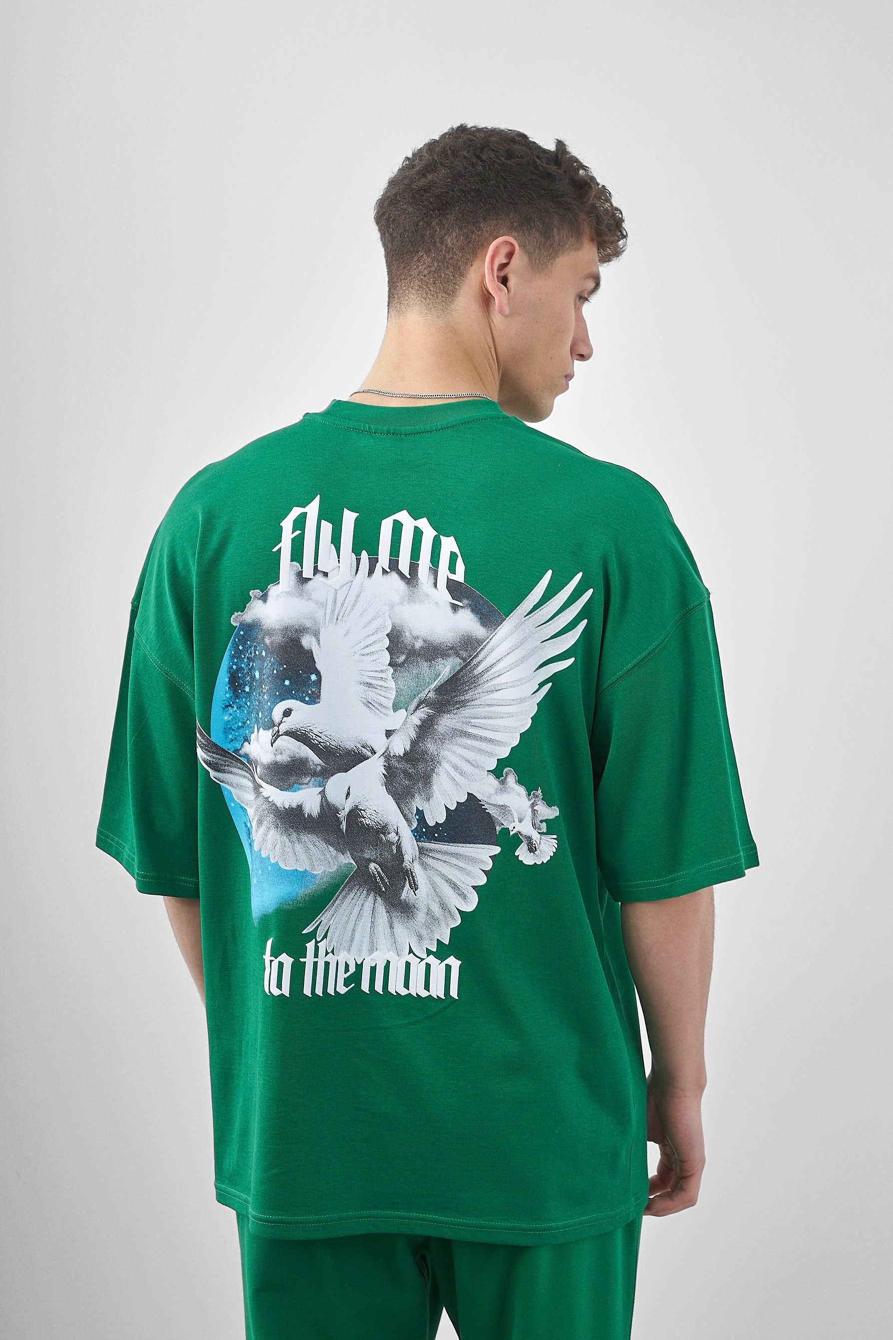 Respire Fly Me Baskılı Oversize T-Shirt - Benetton