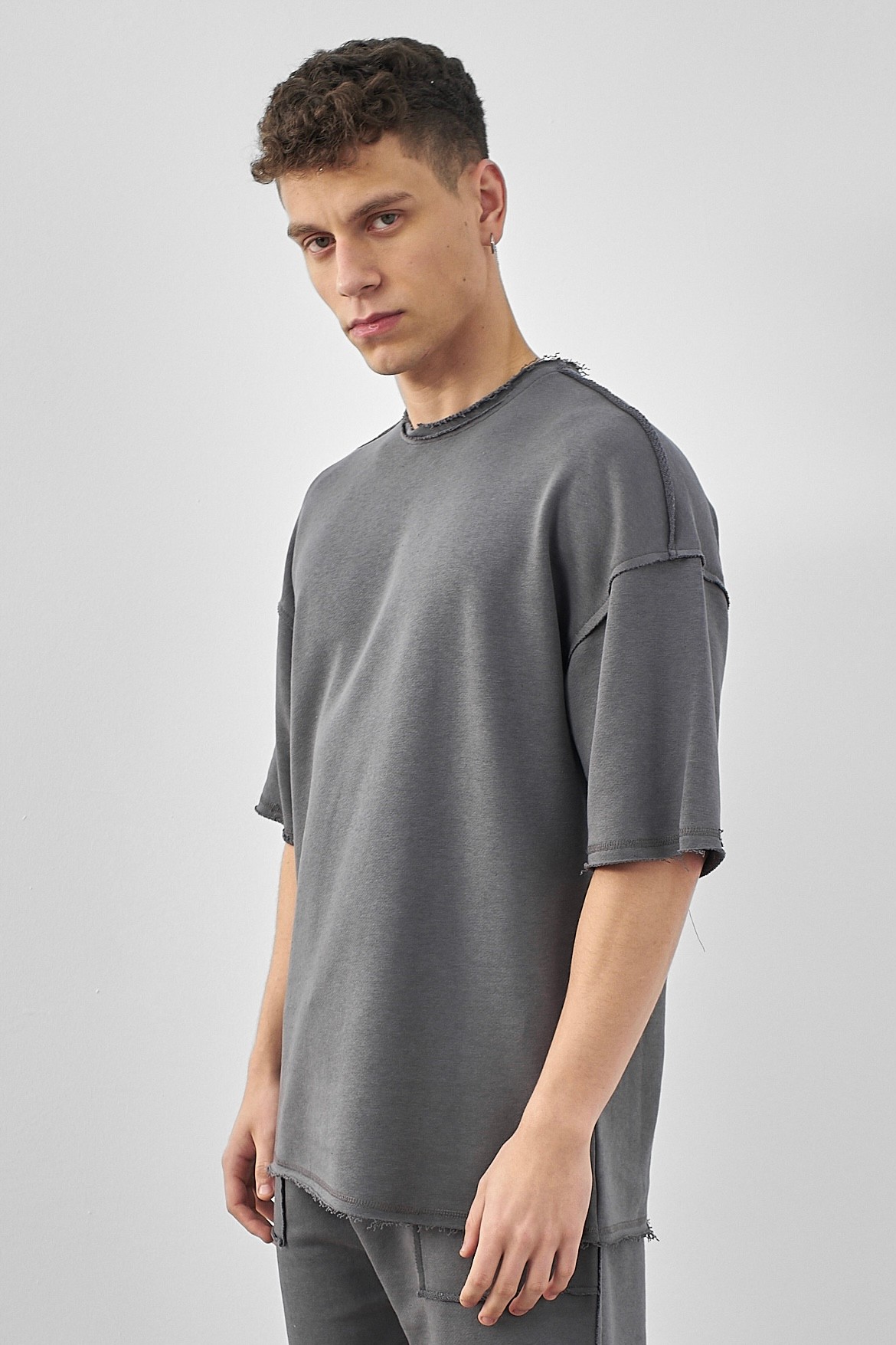 Respire Basic Pis Dikişli Oversize T-Shirt