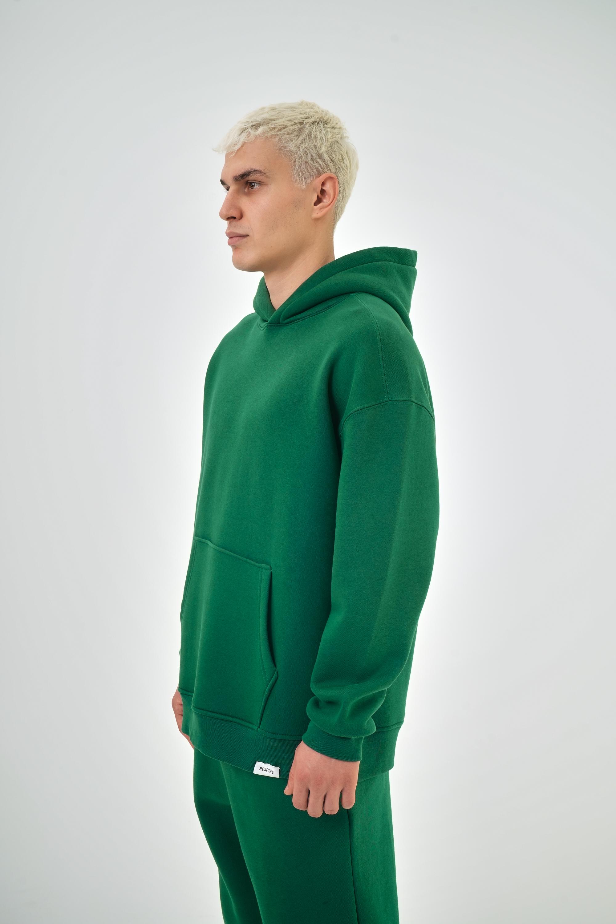 Erkek Oversize Basic Hoodie - Nefti