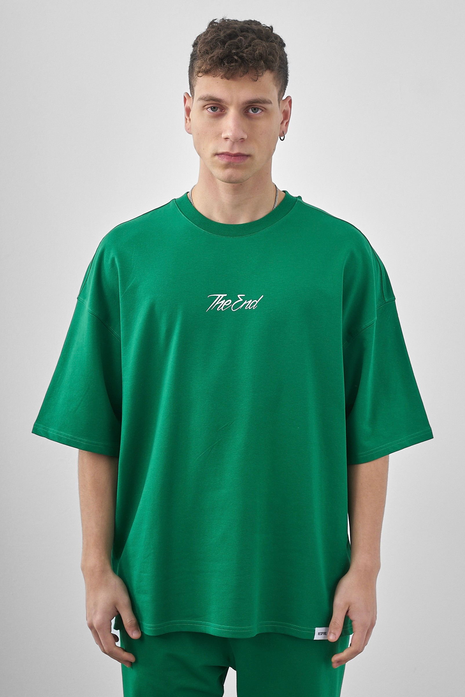 Respire The End Baskılı Oversize T-Shirt - Benetton