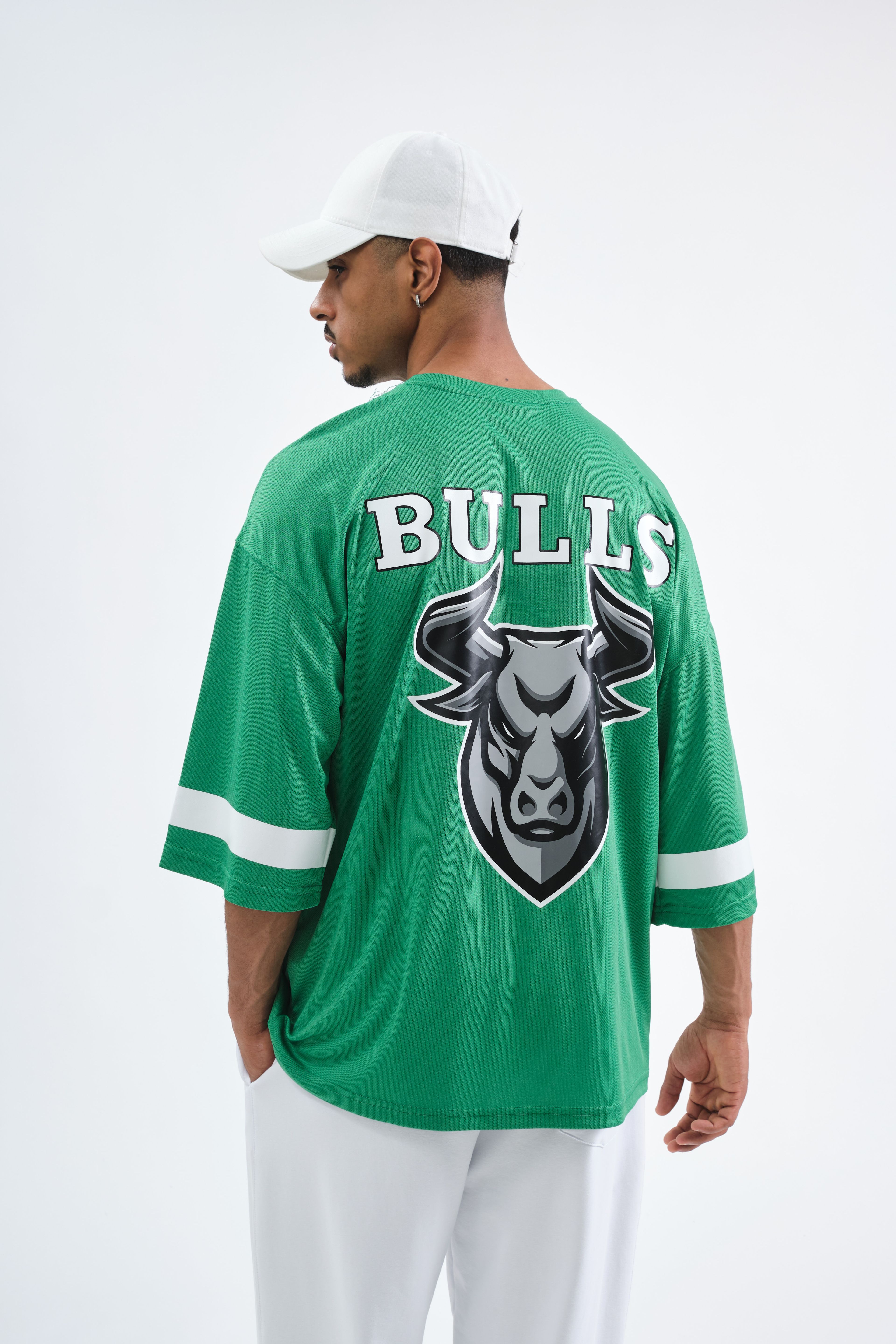 Respire Kol Şerit Detaylı Chicago Bulls NFL Forma T-Shirt