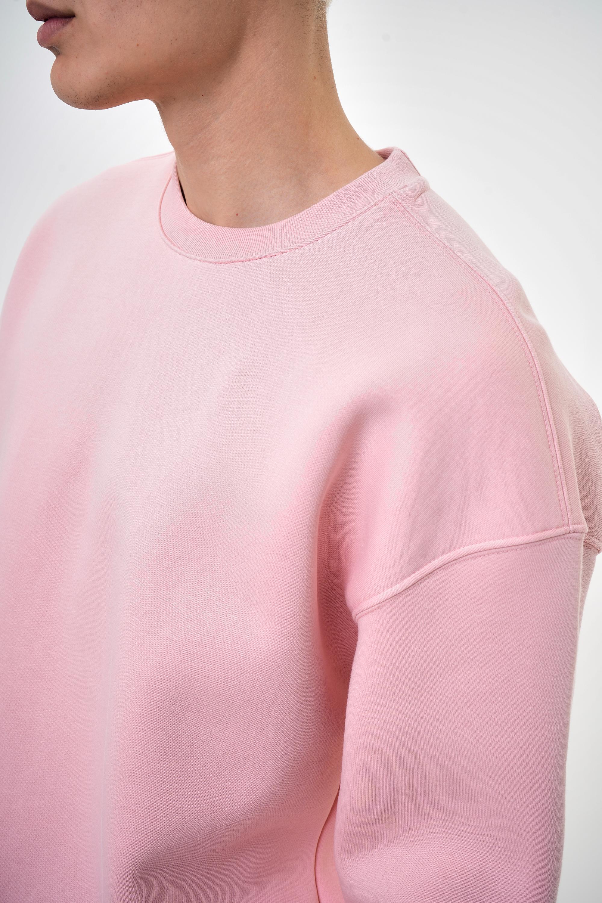 Erkek Bisiklet Yaka Basic Oversize Sweatshirt