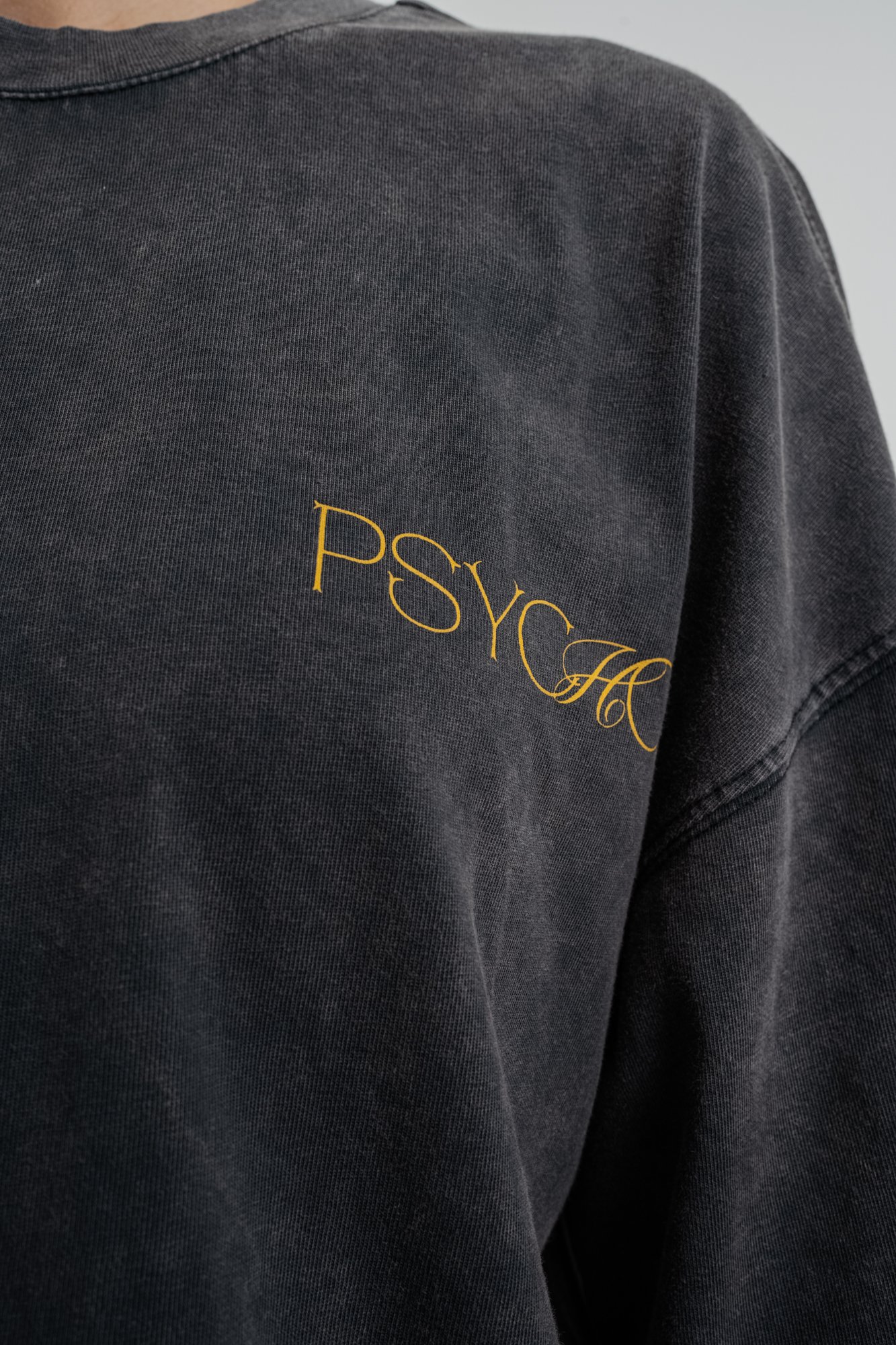 Respire Psycho Baskılı Yıkamalı Oversize T-Shirt