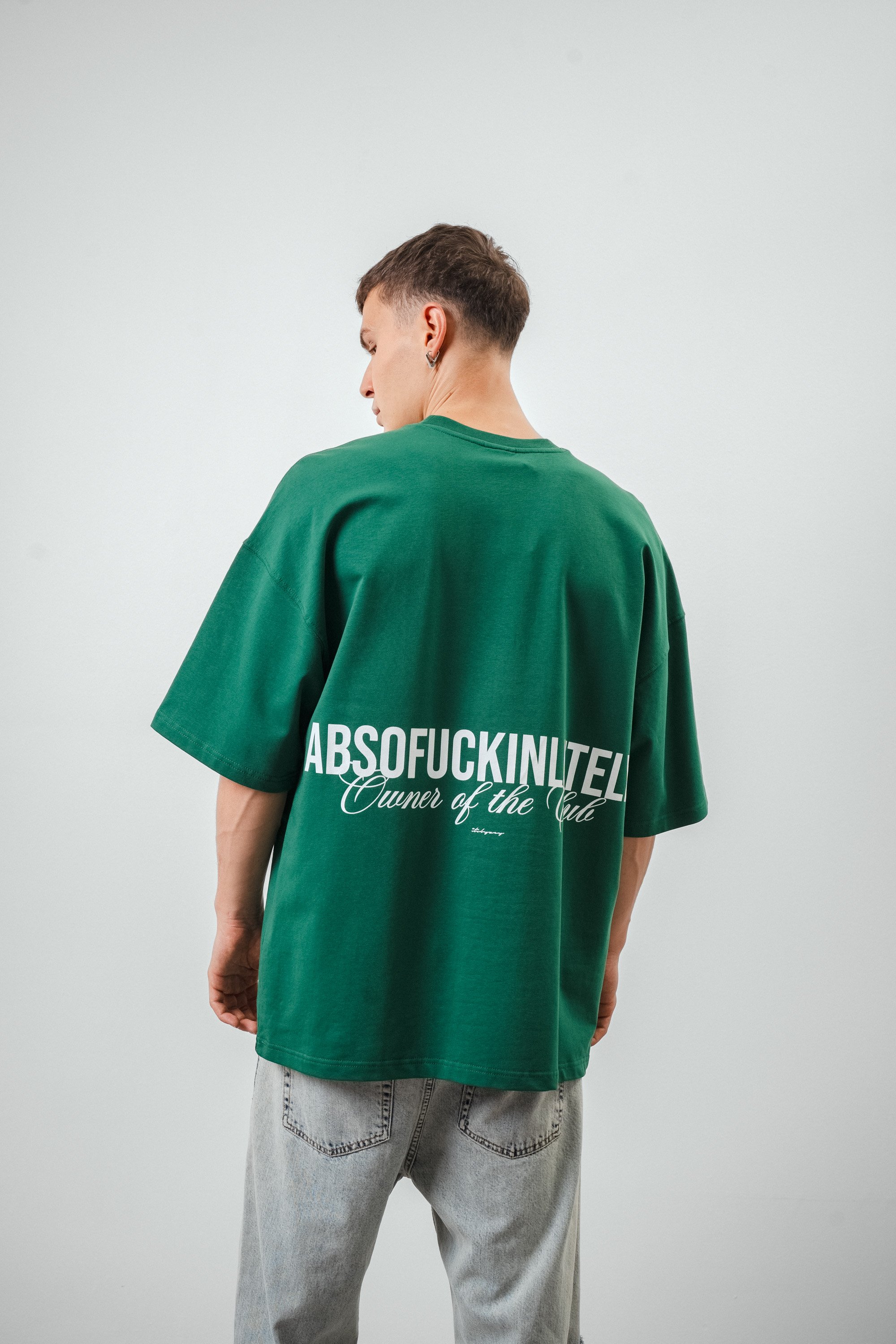 Respire Absofuckinlutely Baskılı Oversize T-Shirt - Nefti