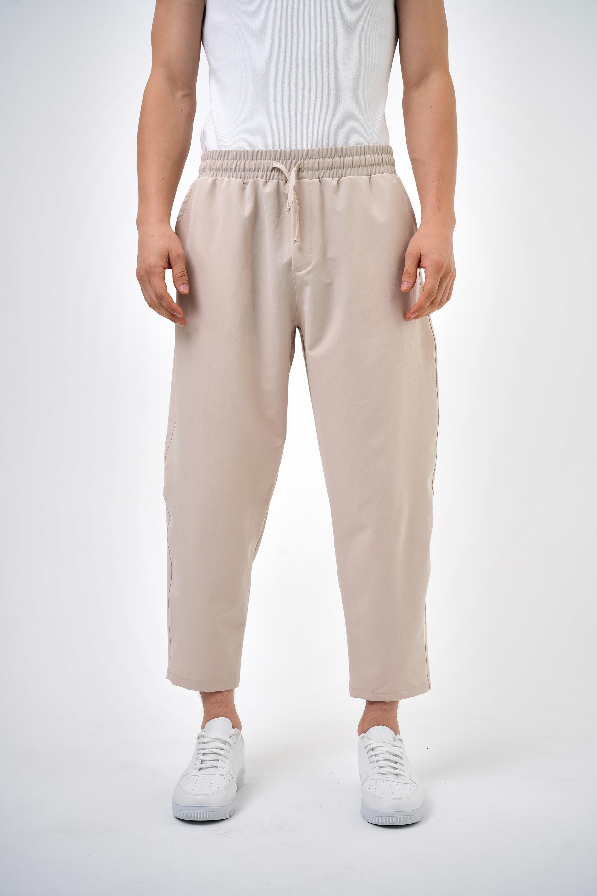 Basic Carrotfit Jogger Pantolon - Bej