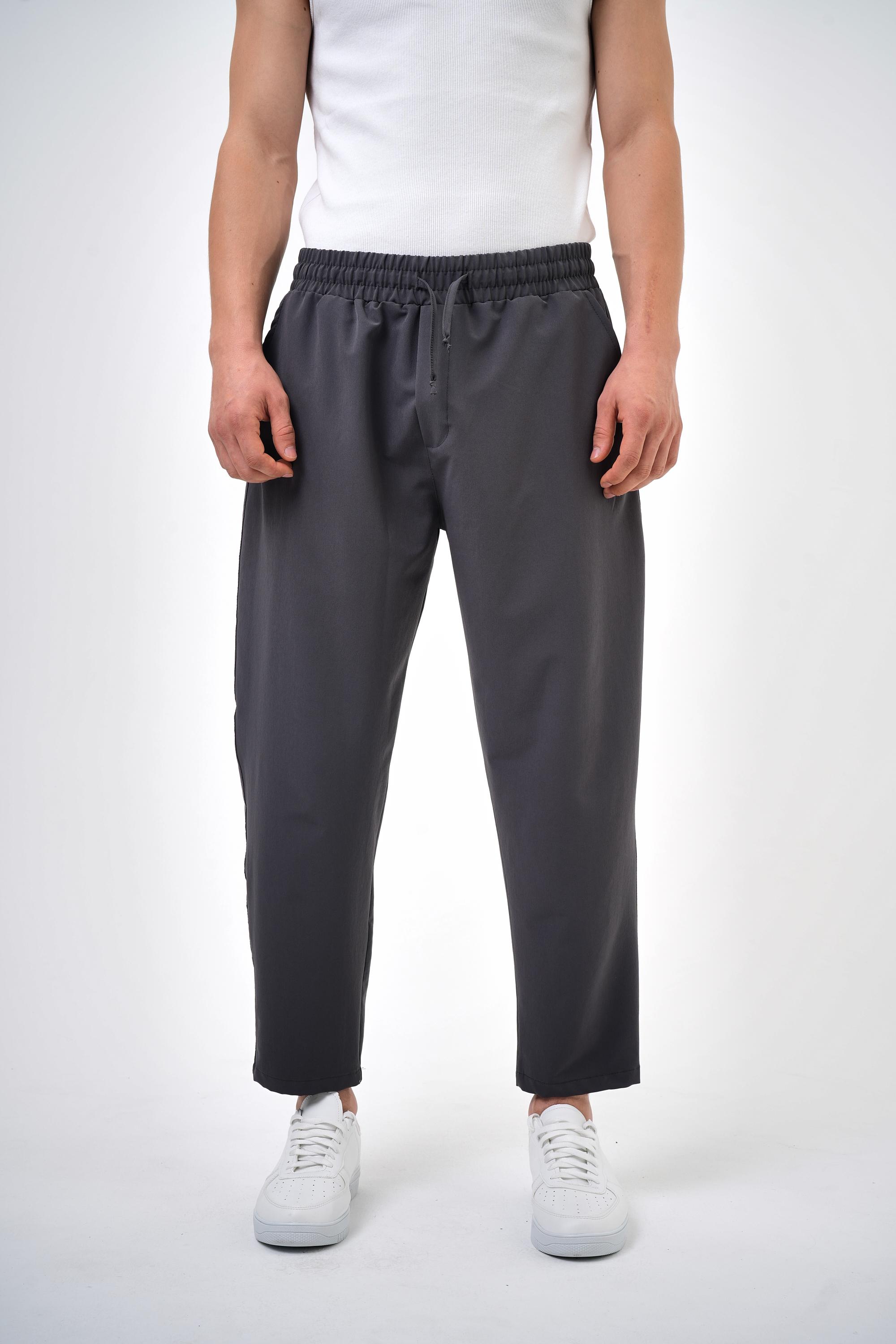 Basic Carrotfit Jogger Pantolon - Füme