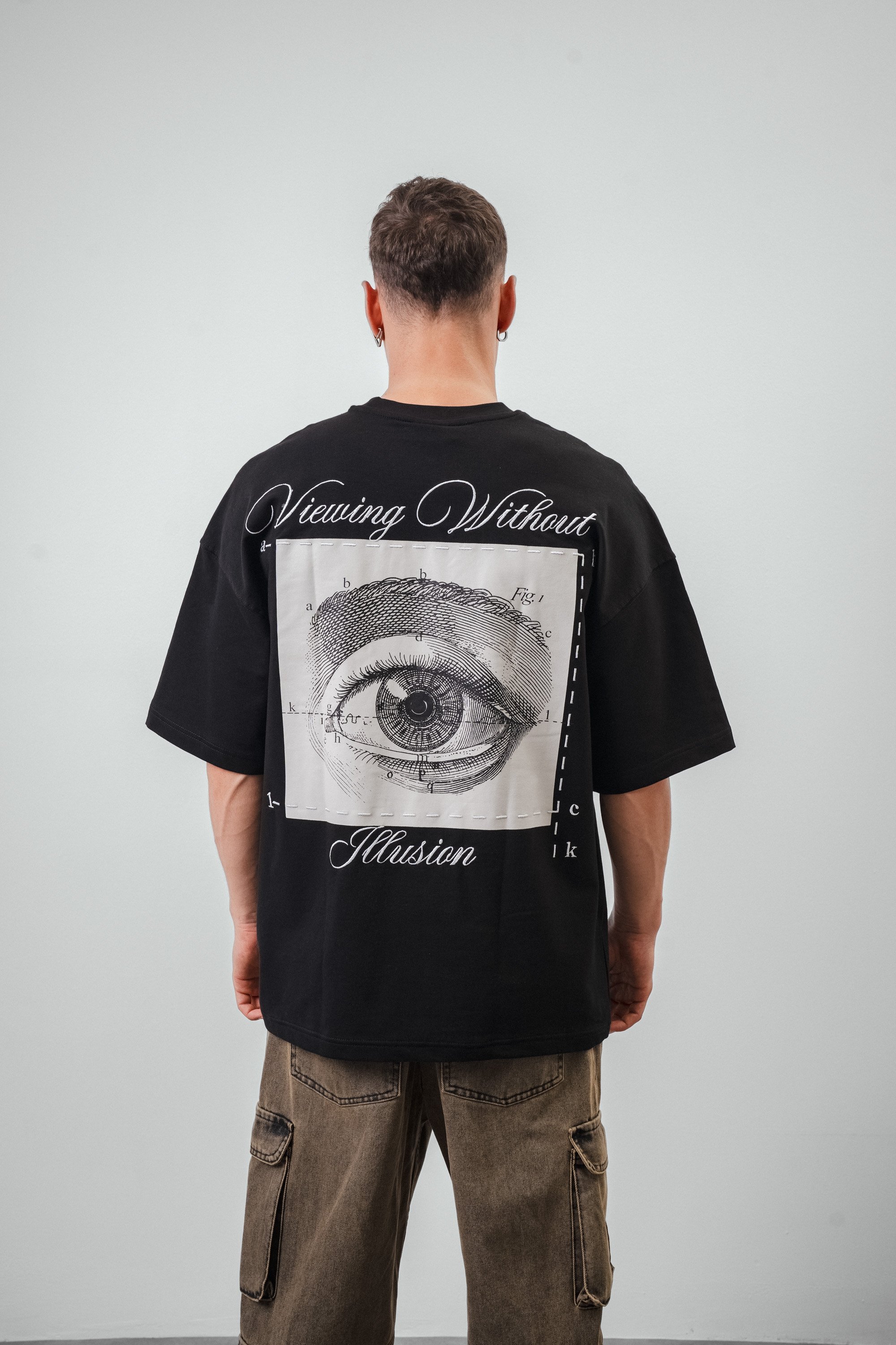 Respire Illusion Baskılı Oversize Kısa Kol T-Shirt