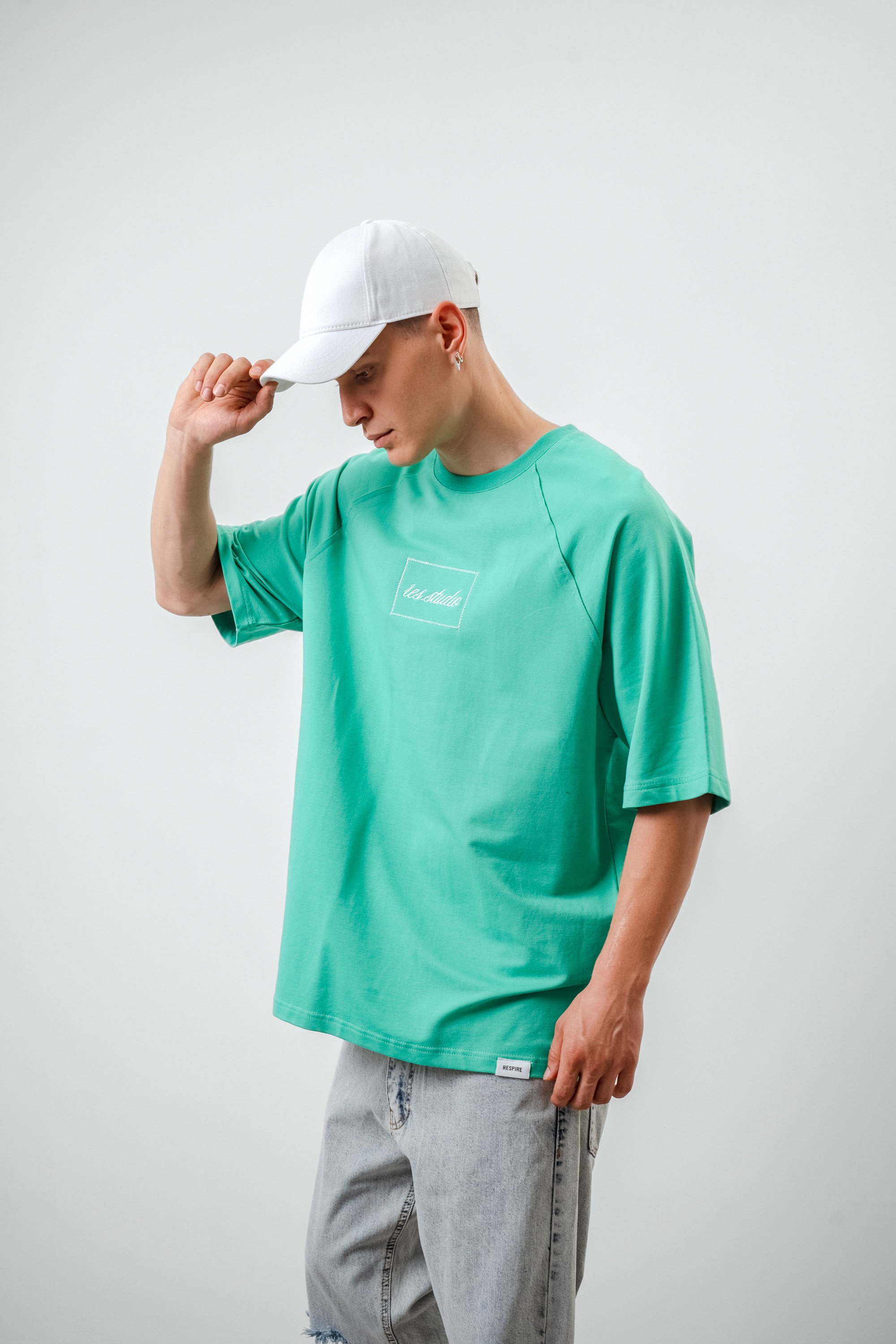 Respire Yazı Detaylı Orijinal Oversize T-Shirt