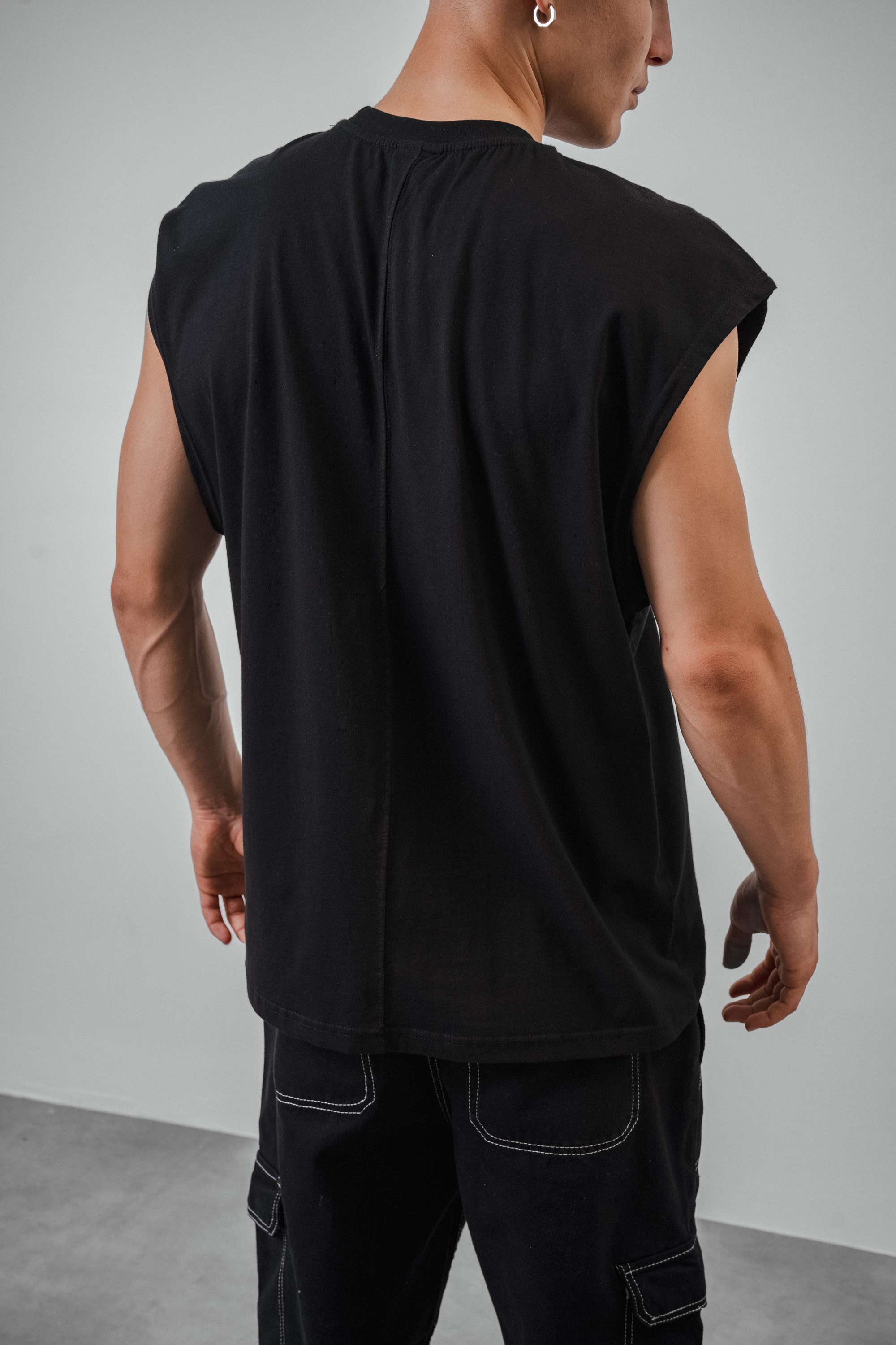 Respire Basic Oversize Sıfır Kol T-Shirt