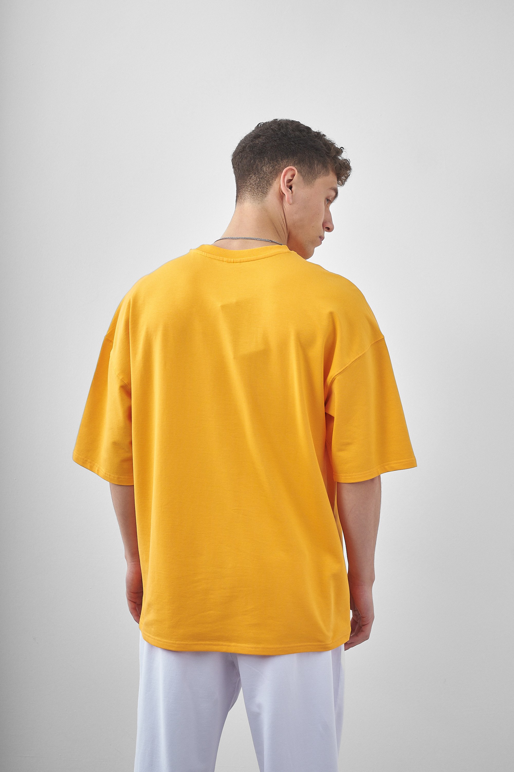 Respire Yazılı Oversize T-Shirt - Oranj