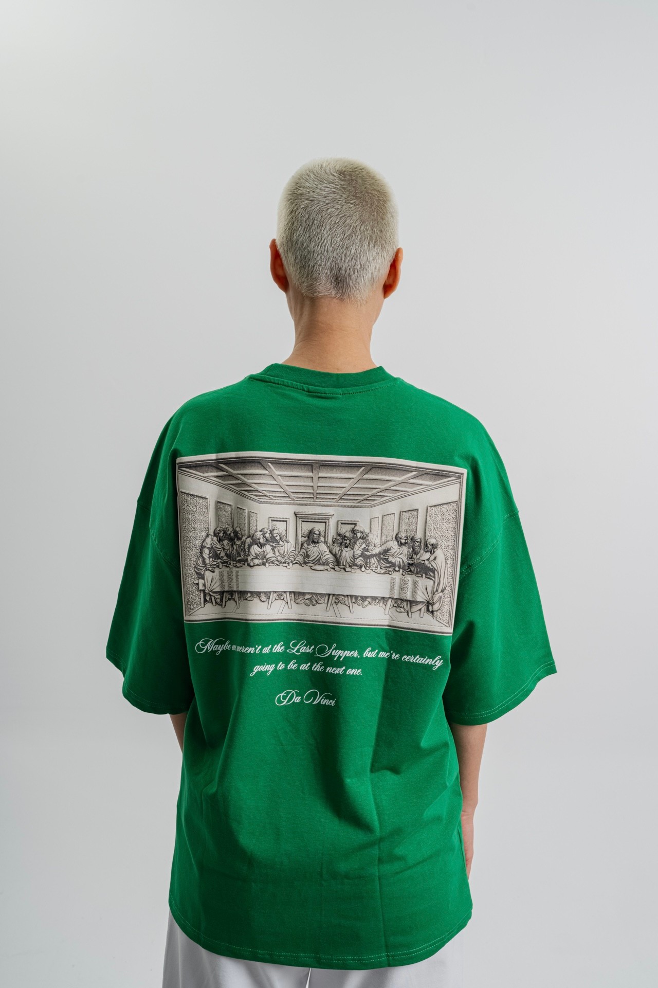 Respire Da Vinci Baskılı Oversize T-Shirt - Benetton