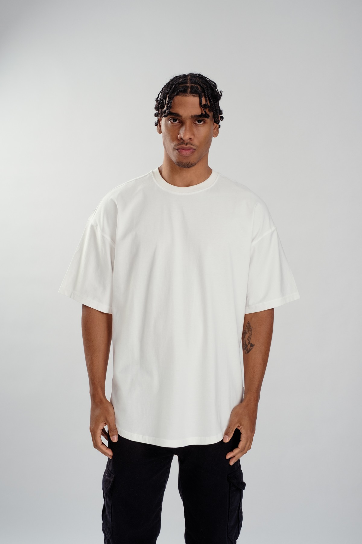 Respire Basic Oversize T-Shirt - Beyaz