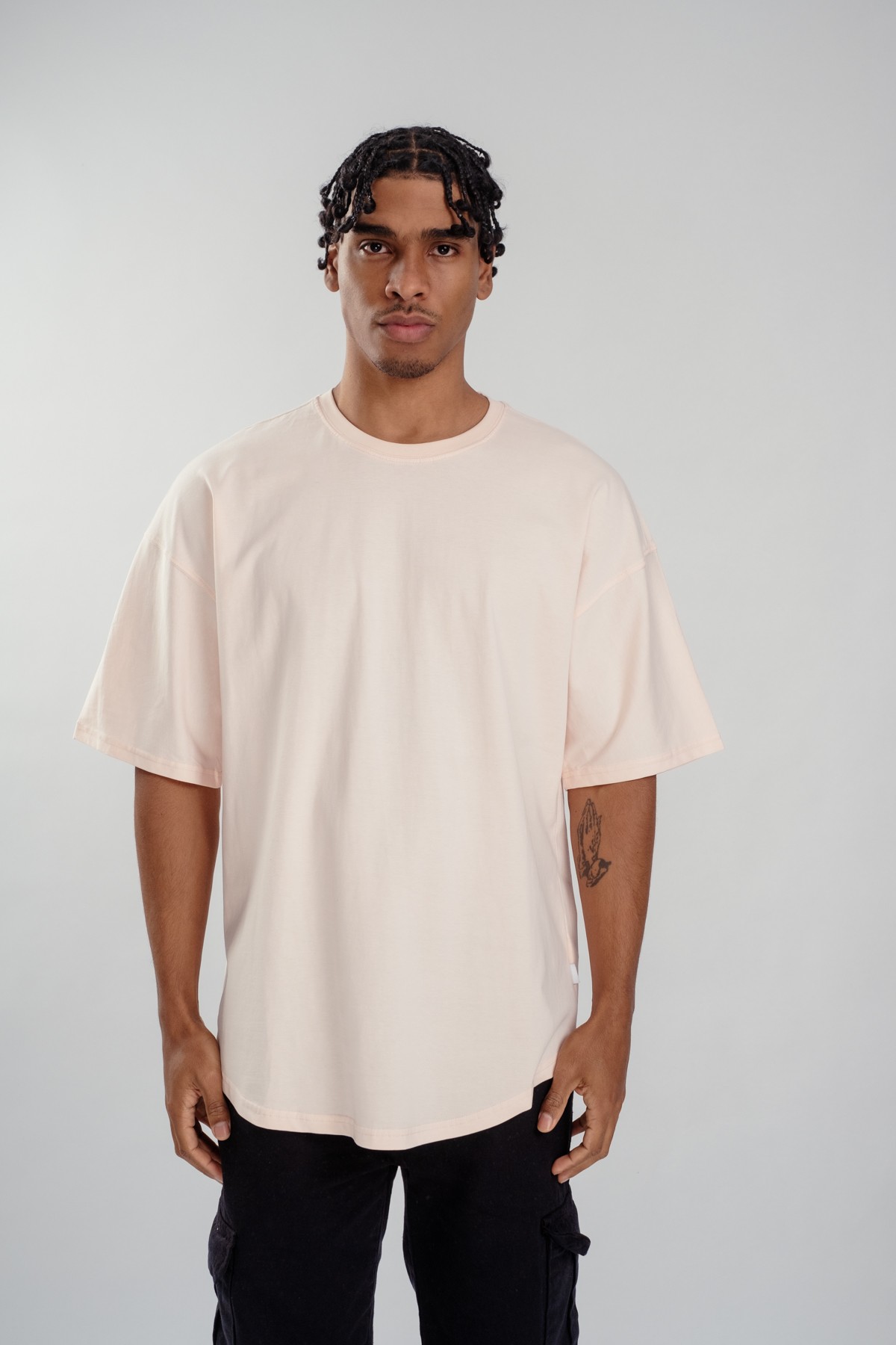 Respire Basic Oval Kesim Oversize T-Shirt - Somon