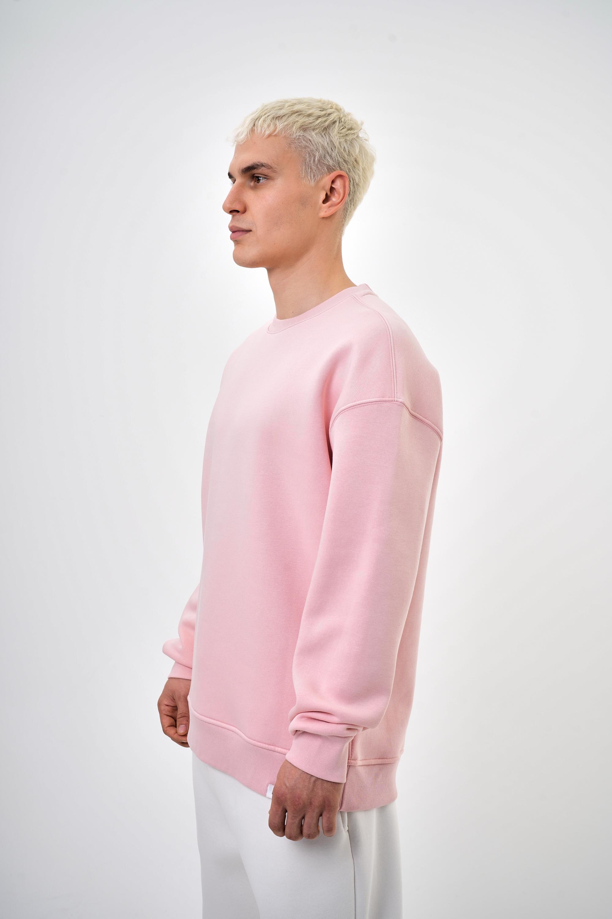 Erkek Bisiklet Yaka Basic Oversize Sweatshirt