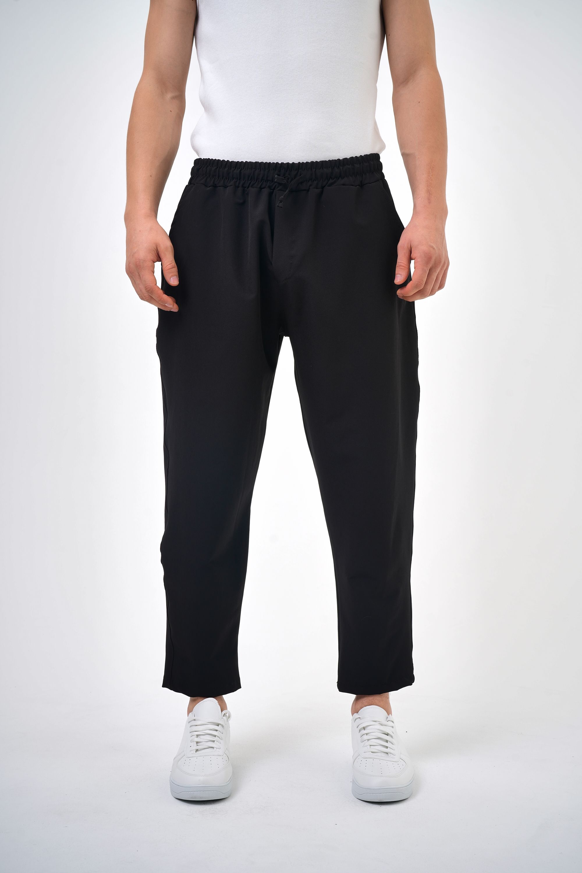 Basic Carrotfit Jogger Pantolon - Siyah