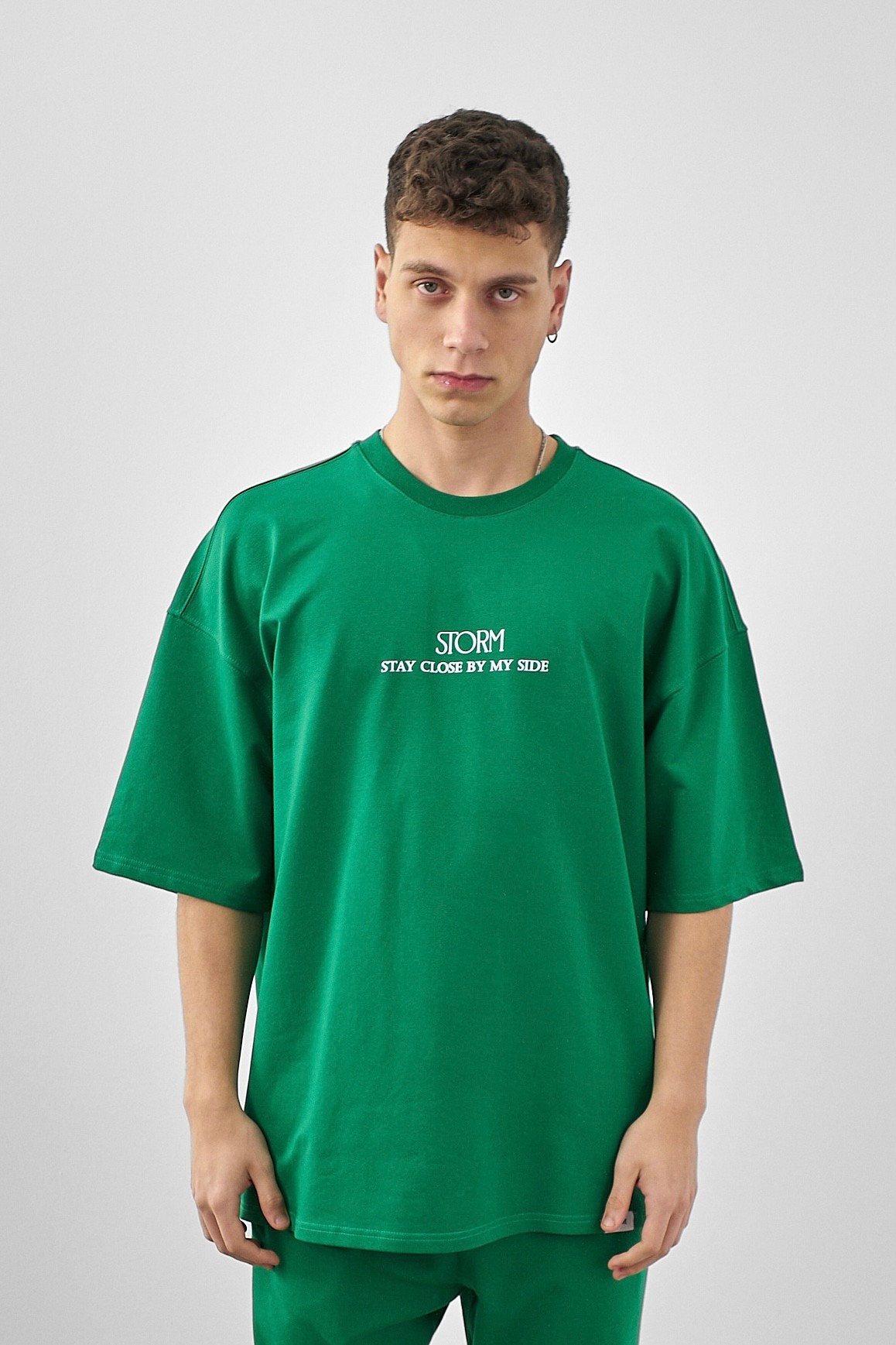 Respire Storm Baskılı Oversize T-Shirt - Benetton