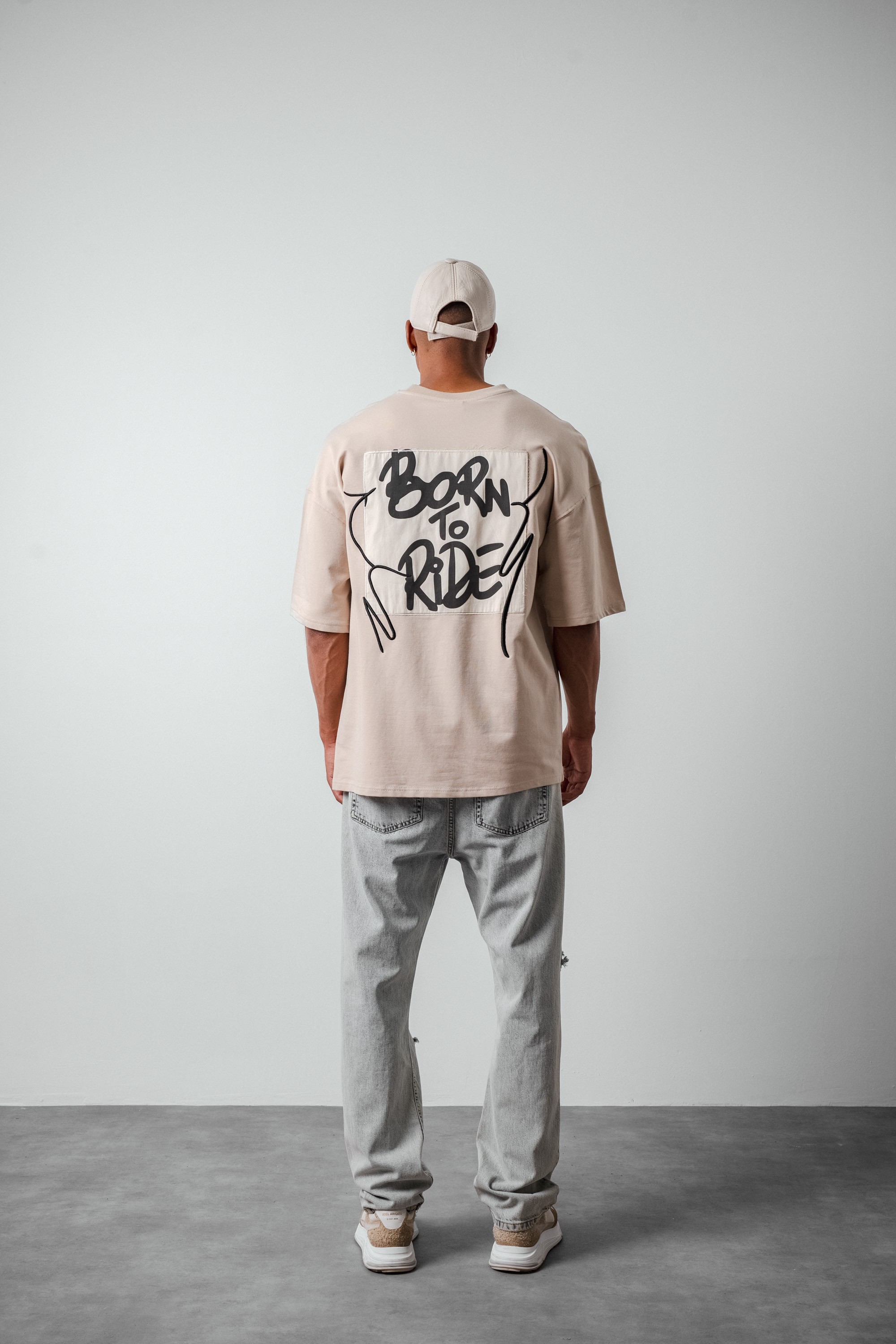 Respire Born To Ride Yazılı Oversize T-Shirt