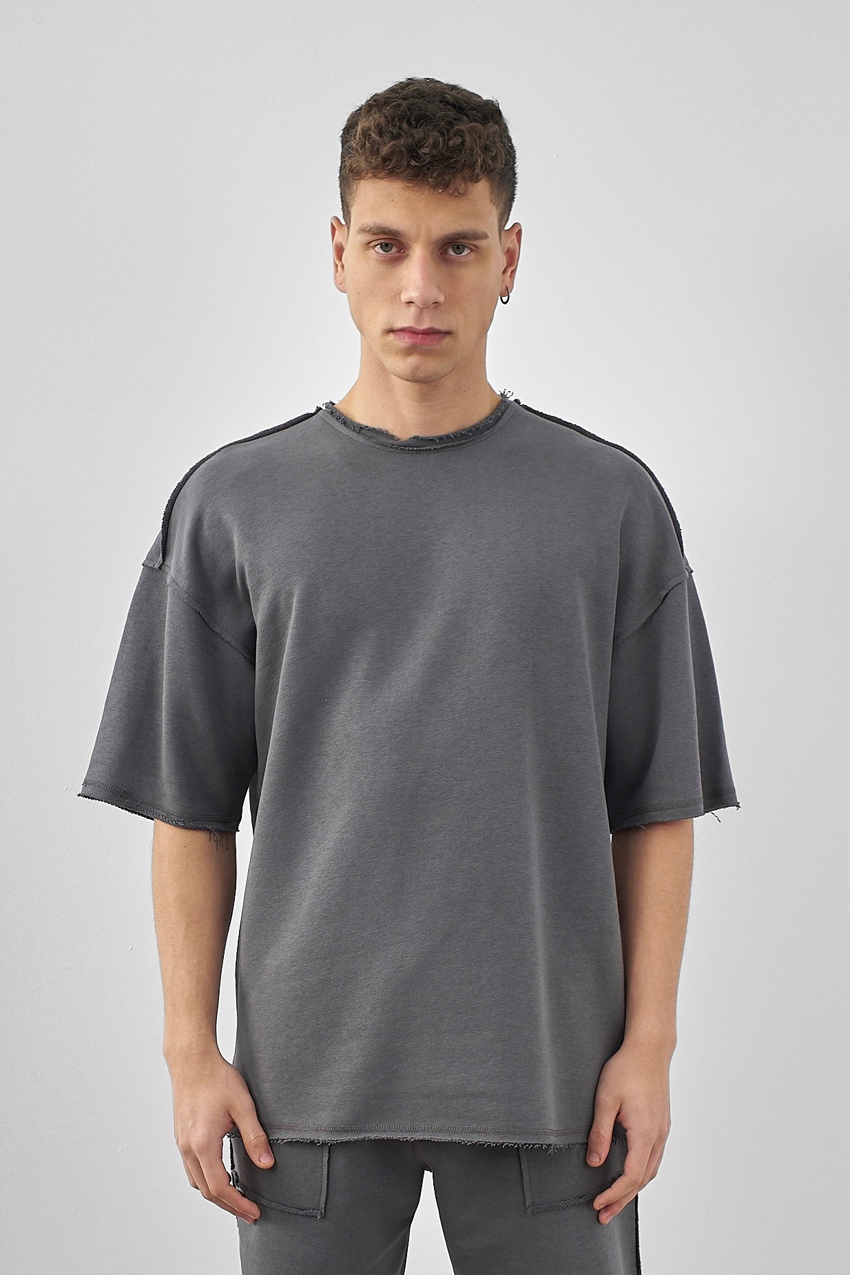 Respire Basic Pis Dikişli Oversize T-Shirt