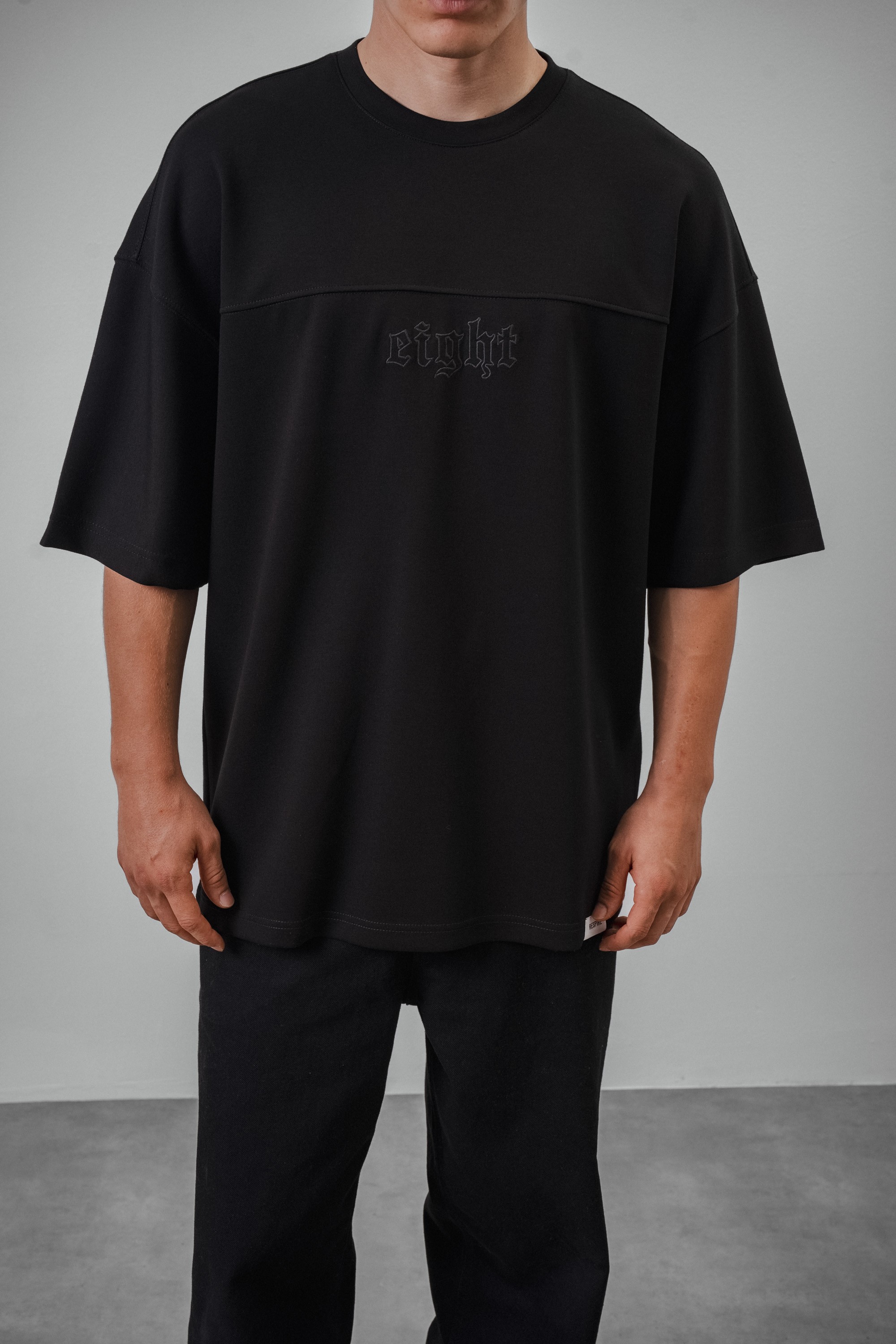 Respire Arka Yazı Detaylı Eight Oversize T-Shirt