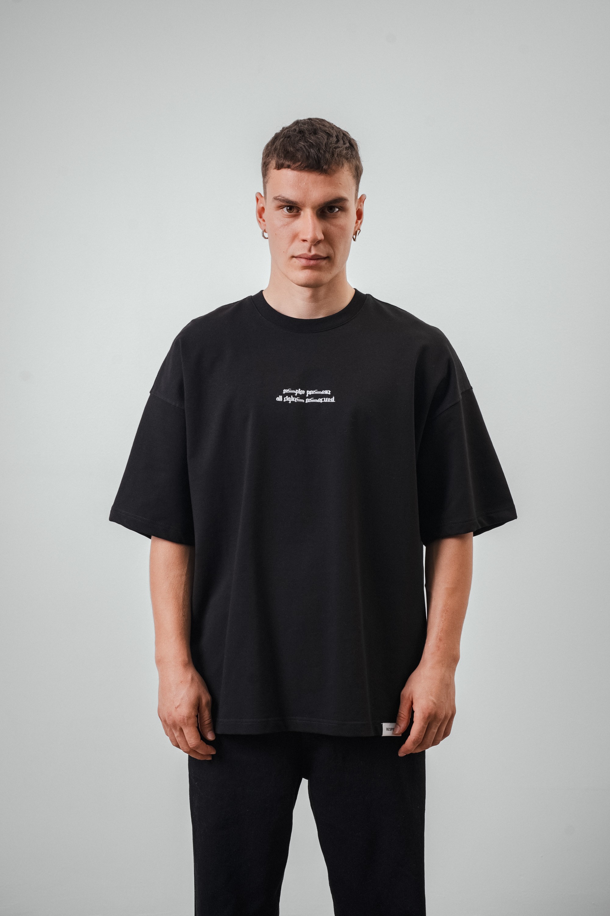 Respire Otantik Desenli Yazı Detaylı Oversize T-Shirt