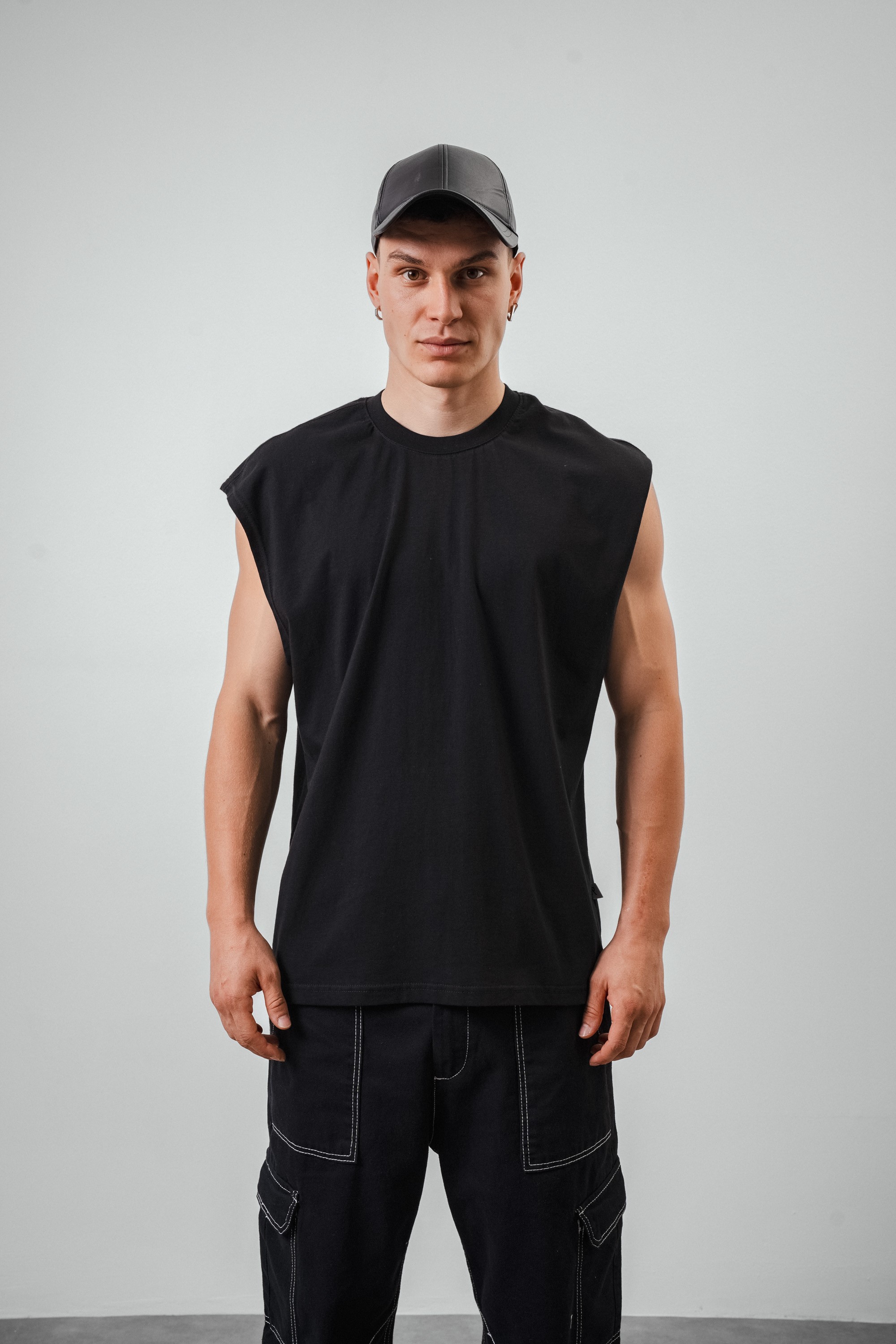 Respire Basic Oversize Sıfır Kol T-Shirt