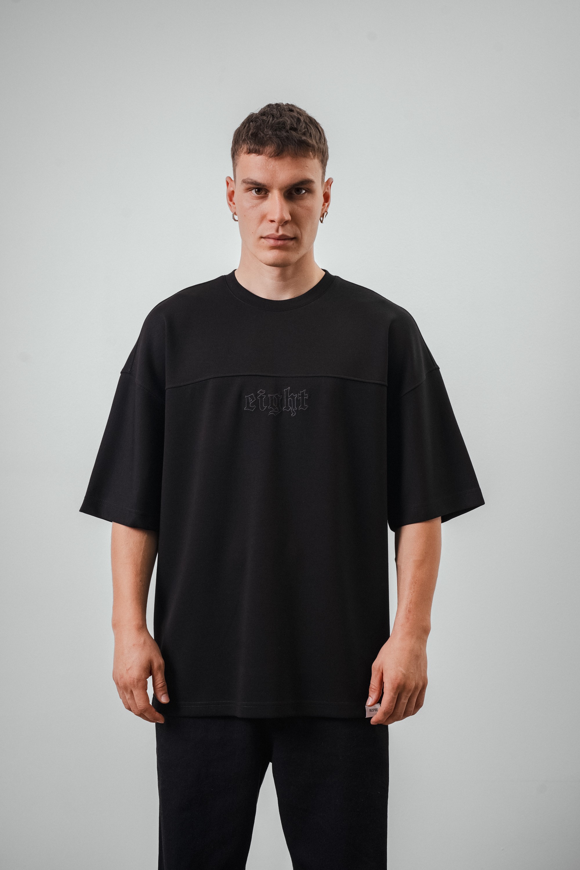 Respire Arka Yazı Detaylı Eight Oversize T-Shirt