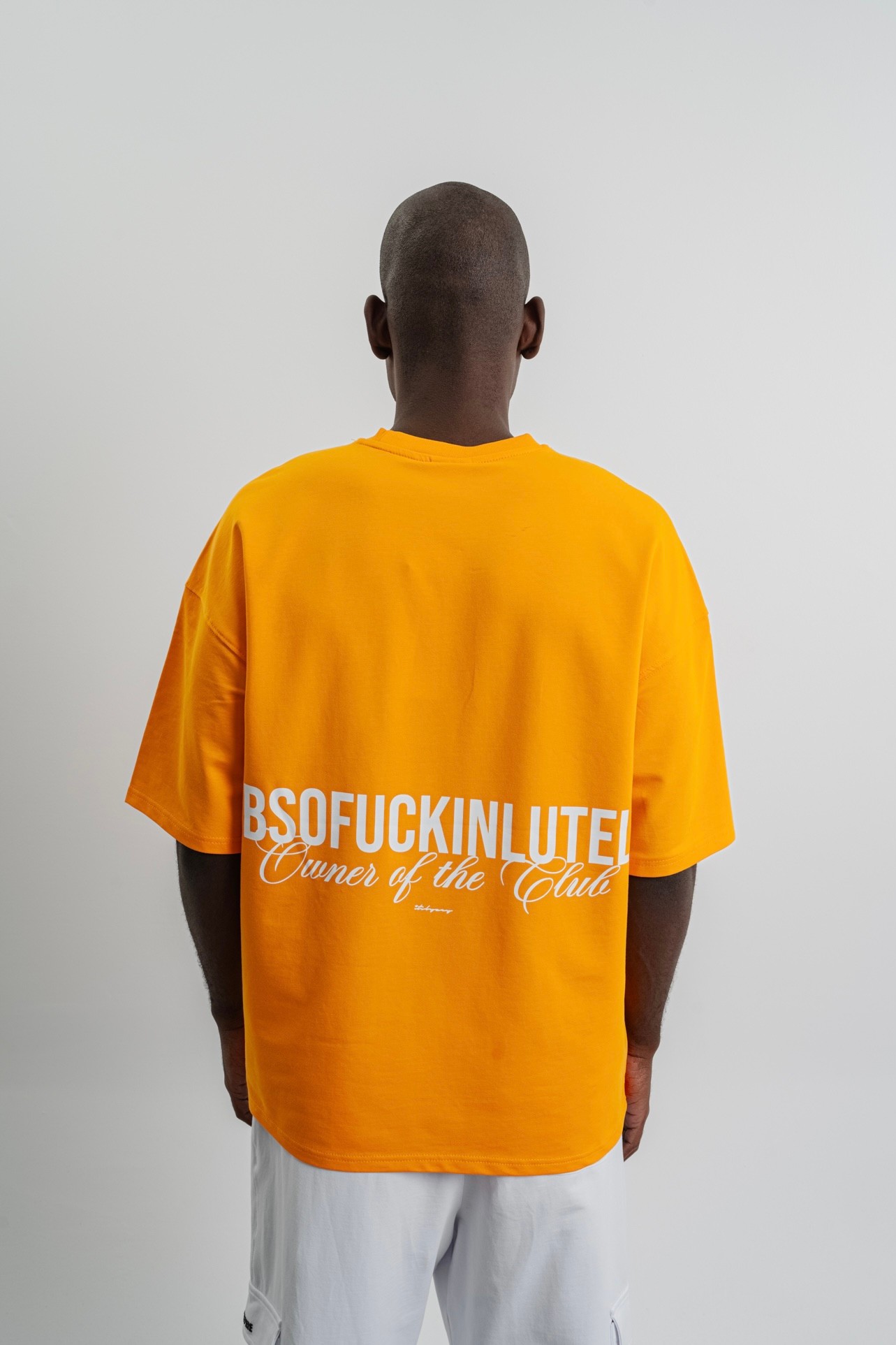 Respire Absofuckinlutely Baskılı Oversize T-Shirt - Oranj