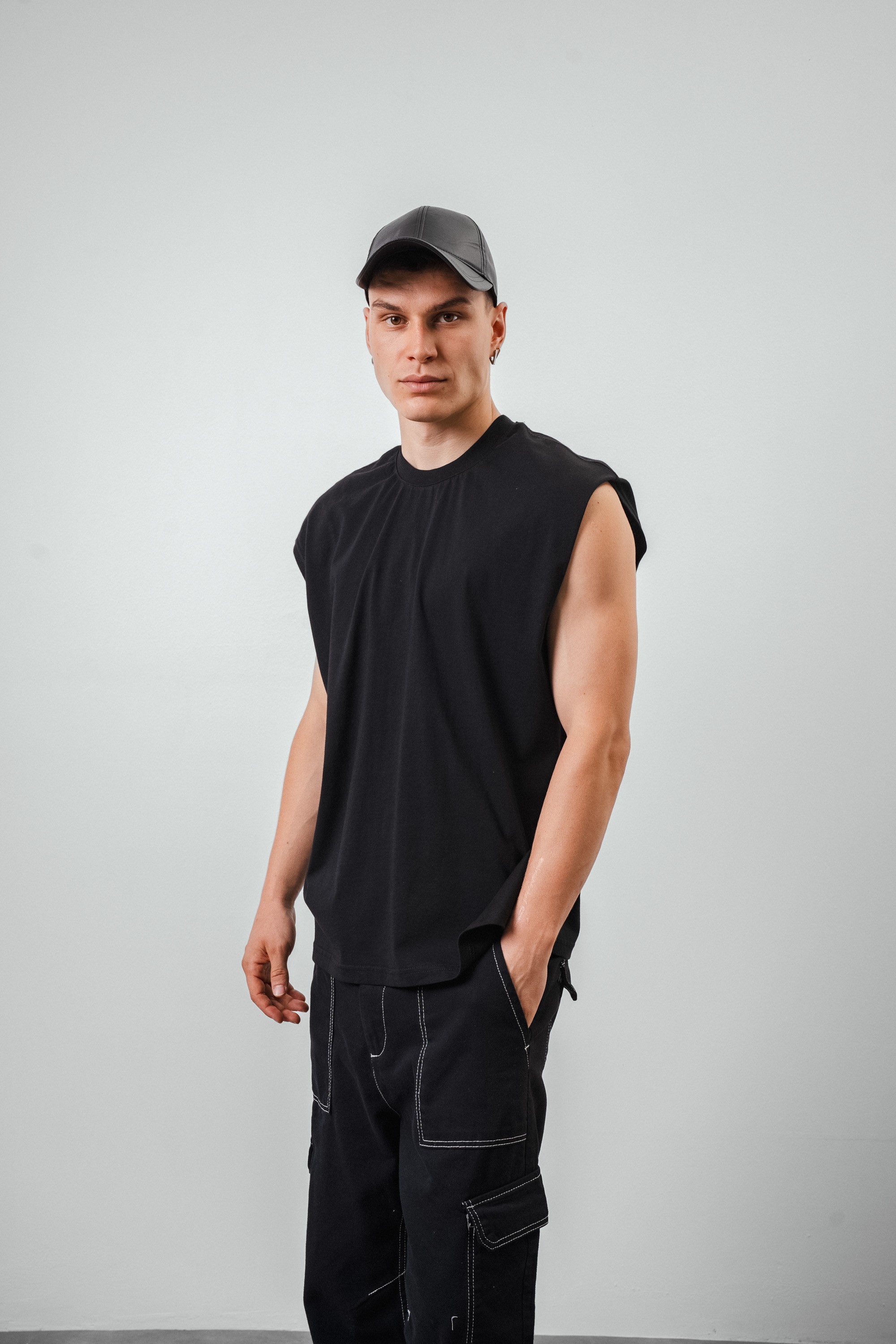 Respire Basic Oversize Sıfır Kol T-Shirt