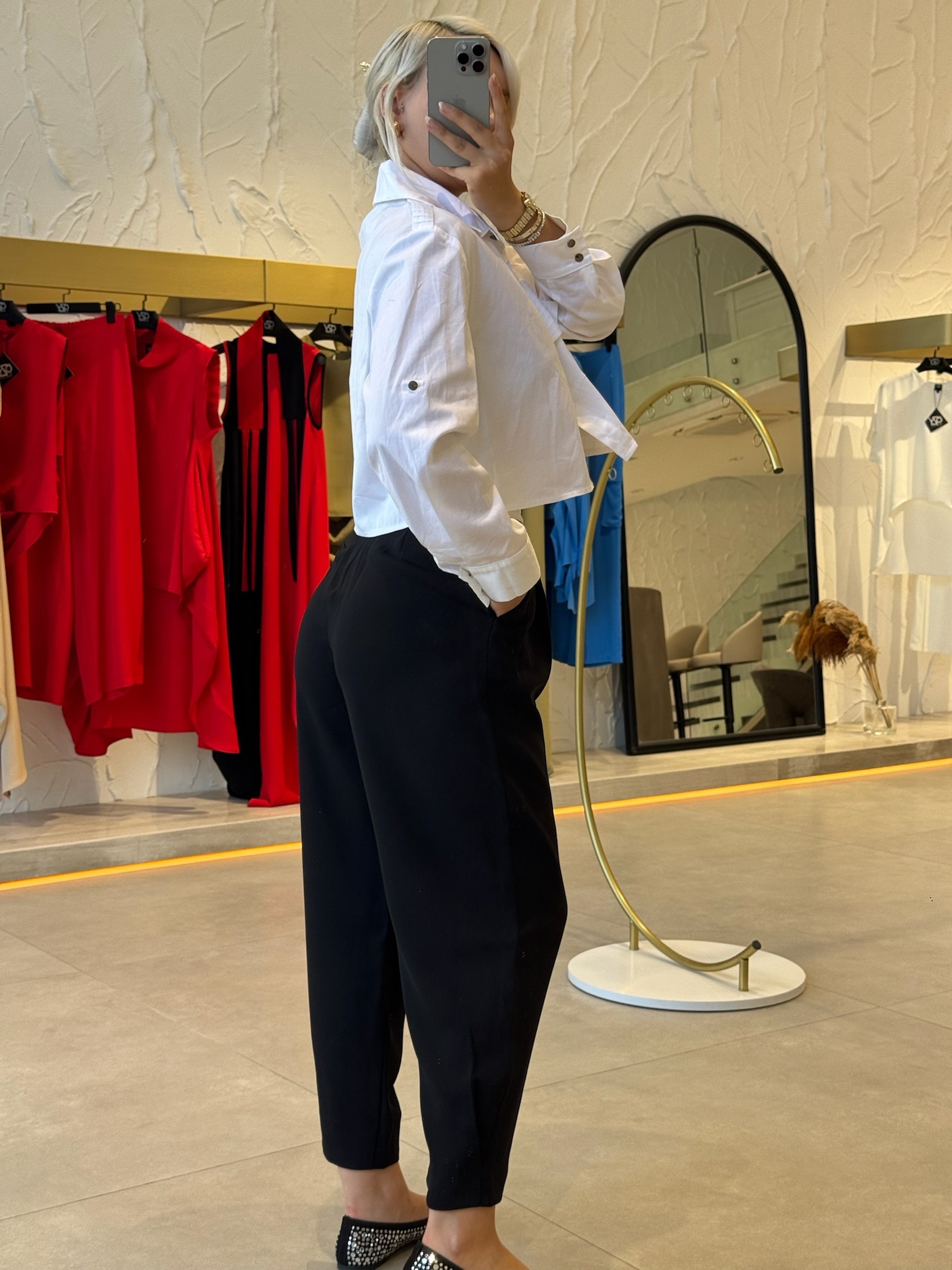 Pilise Kemerli Pantolon