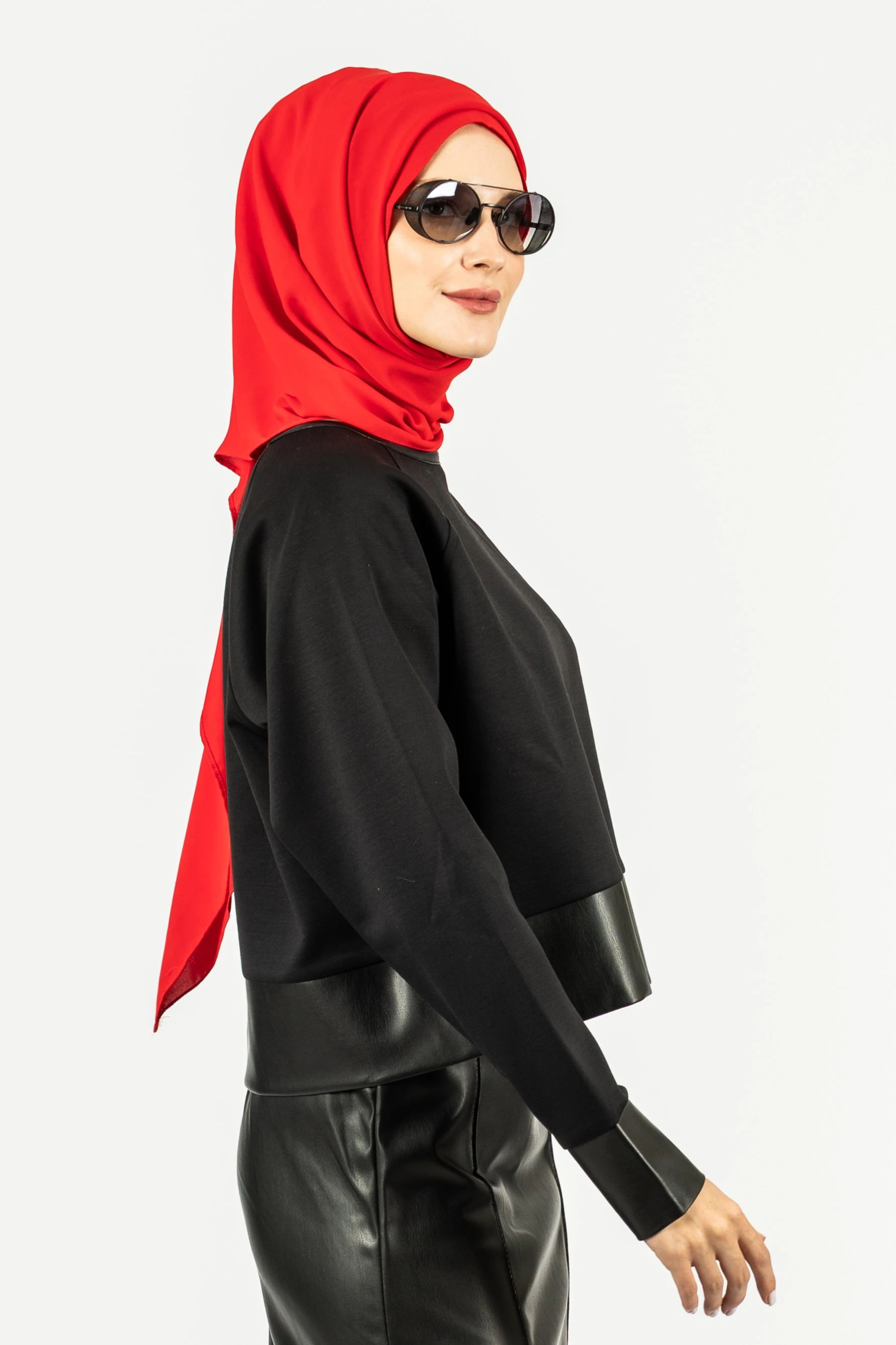 Derili Crop Sweat - Siyah