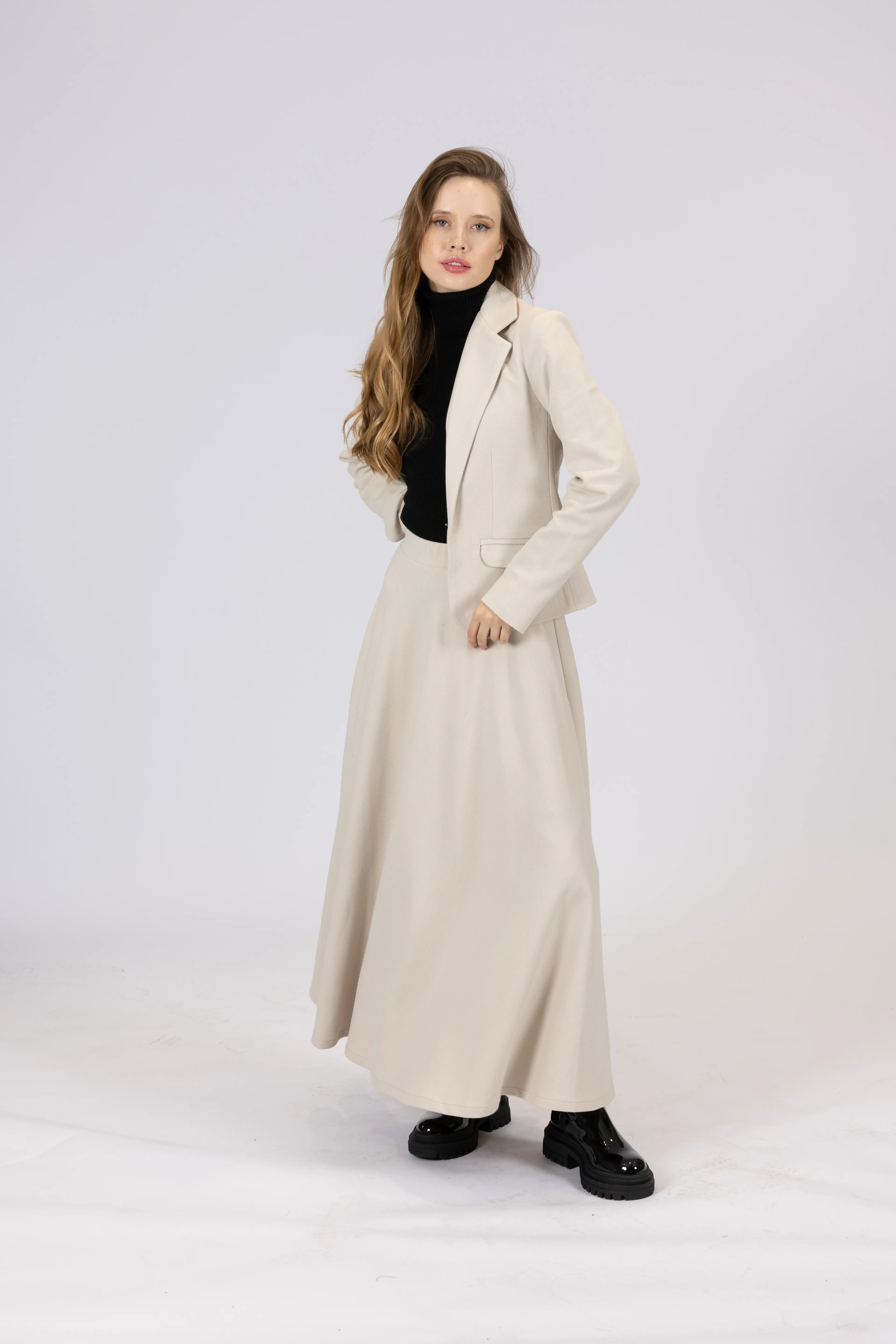 Montale Volanlı Etek  - Taş