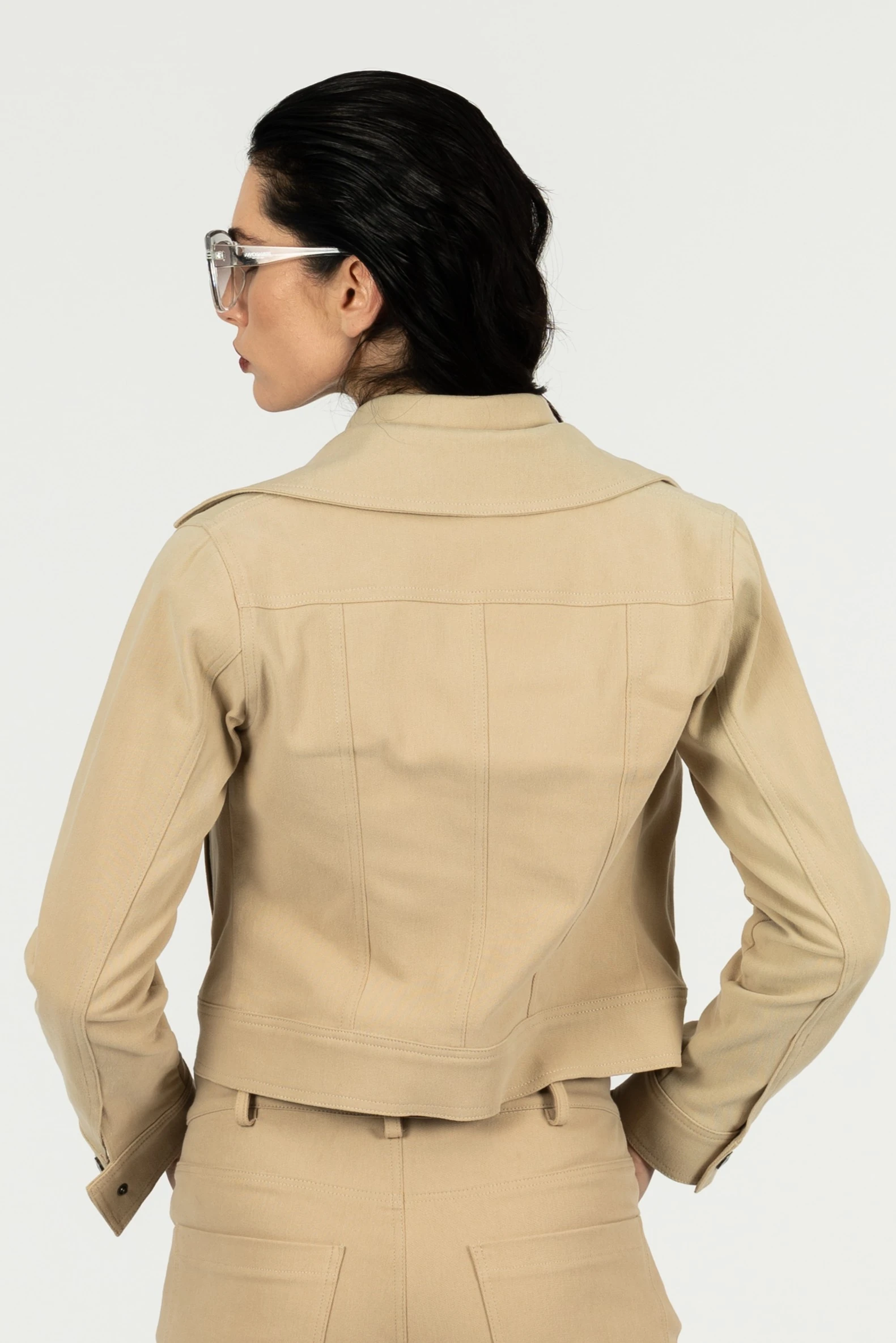 Fermuarlı Kot Ceket