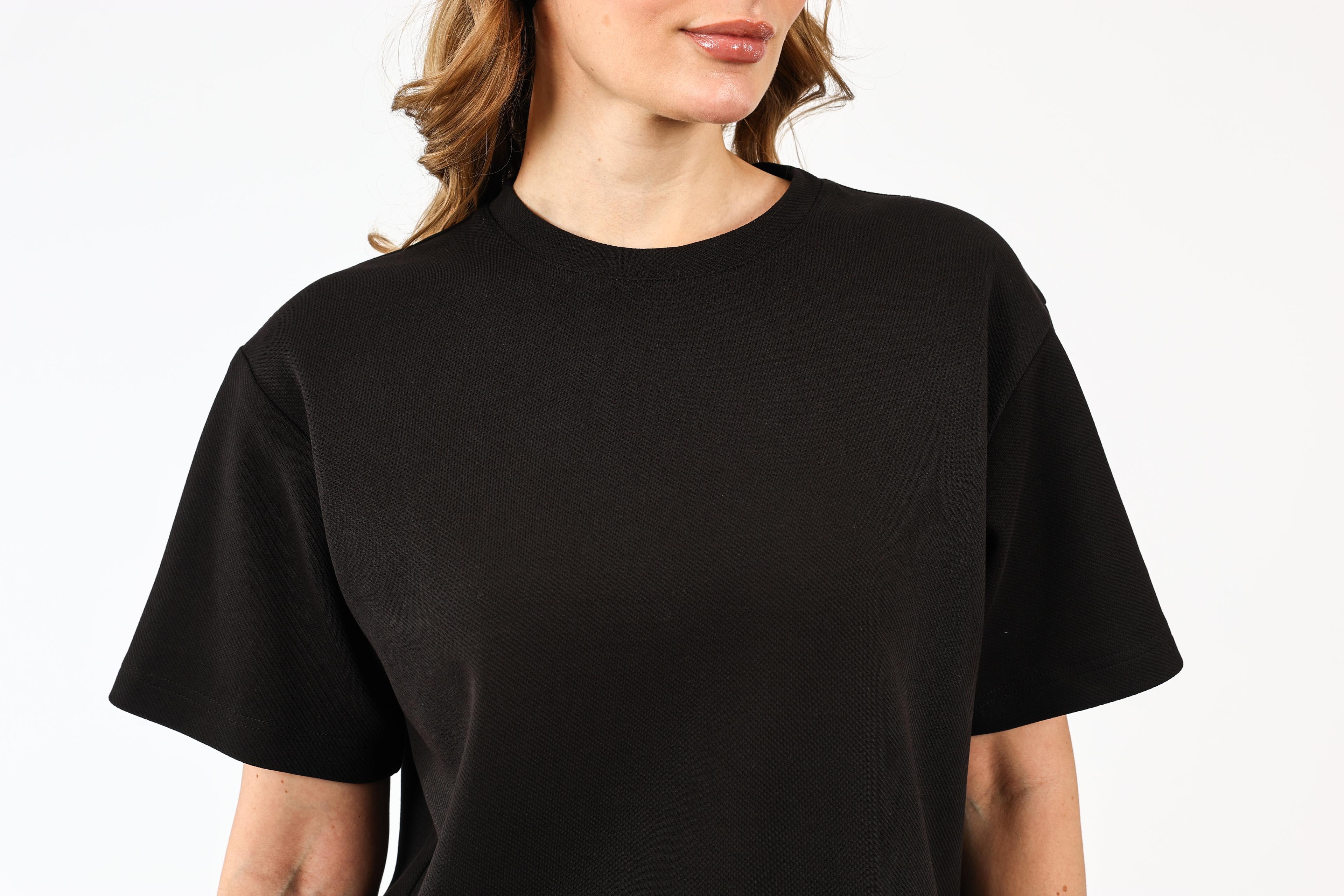 Tasarım Montale Basic Unisex Tişört  - Siyah