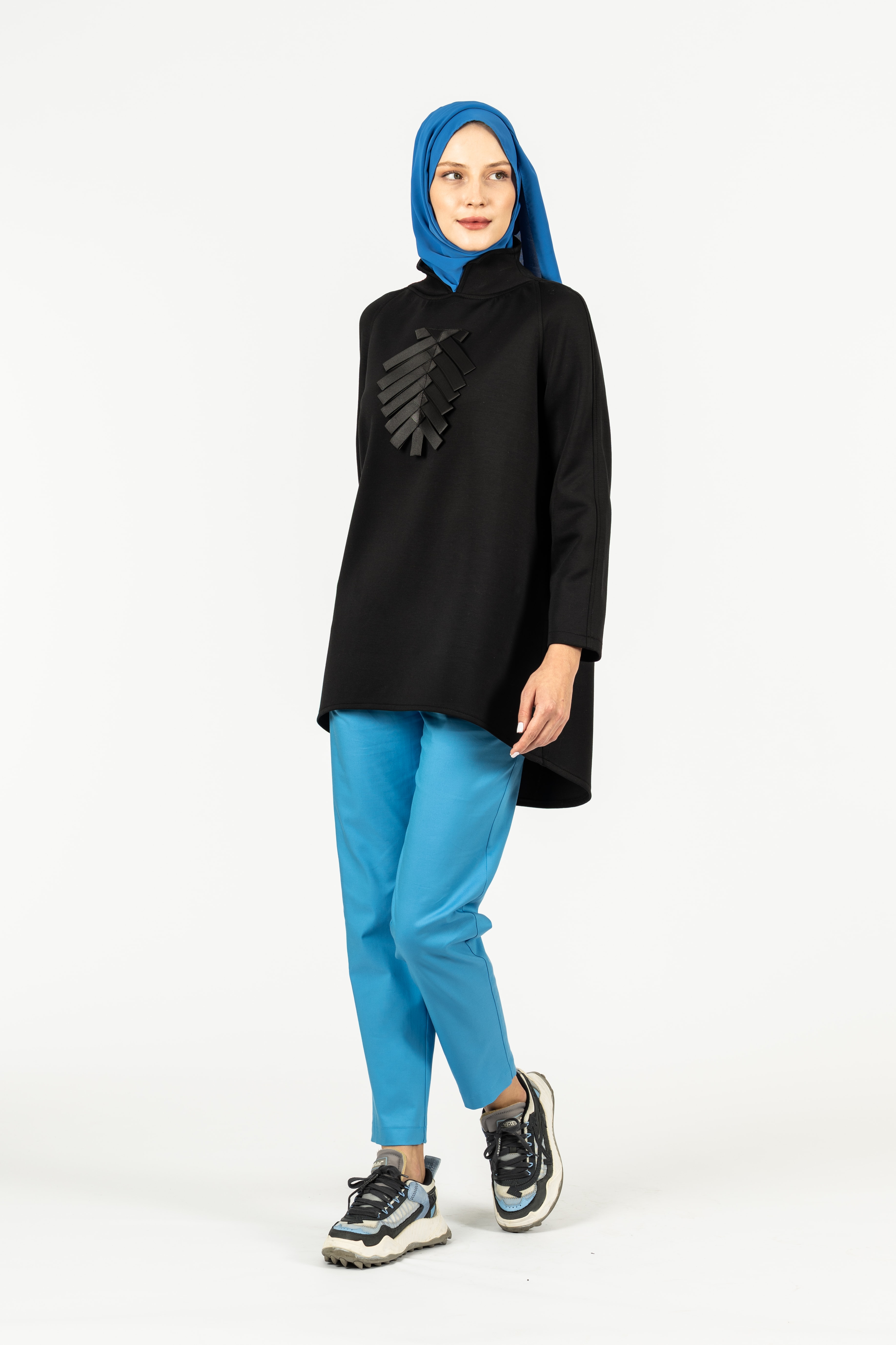 Kurdeleli Sweat - Siyah