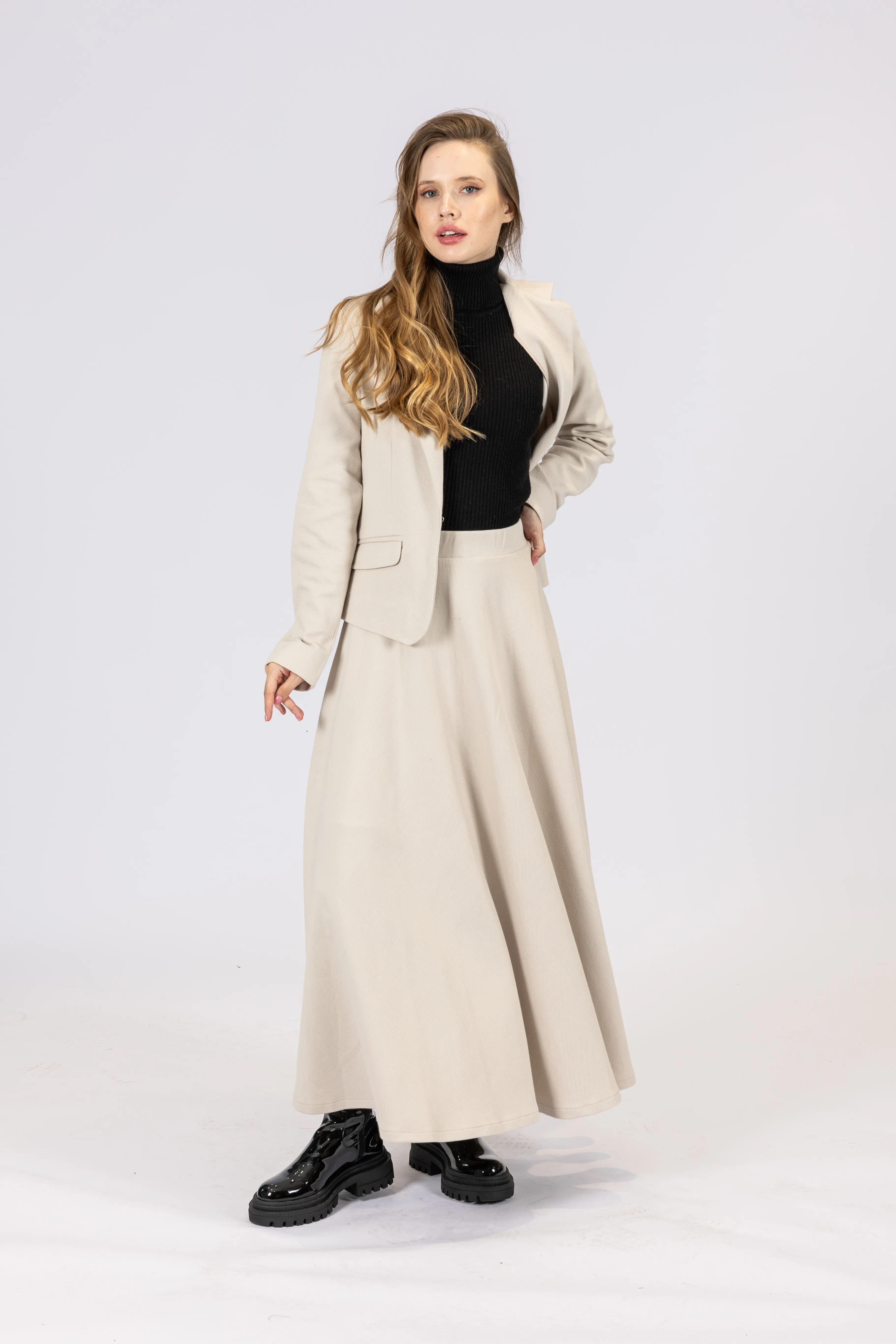 Montale Volanlı Etek  - Taş