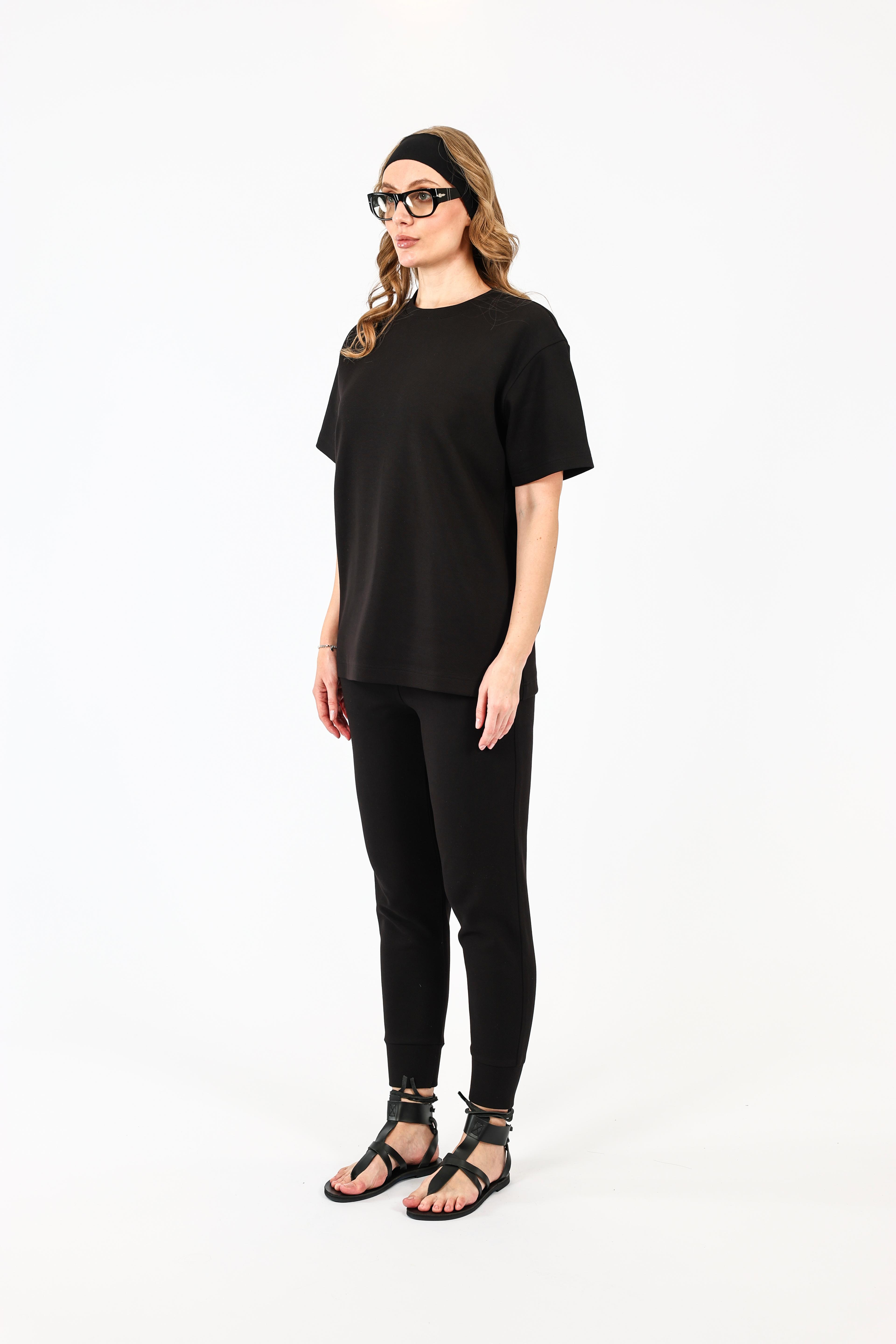 Tasarım Montale Basic Unisex Tişört  - Siyah