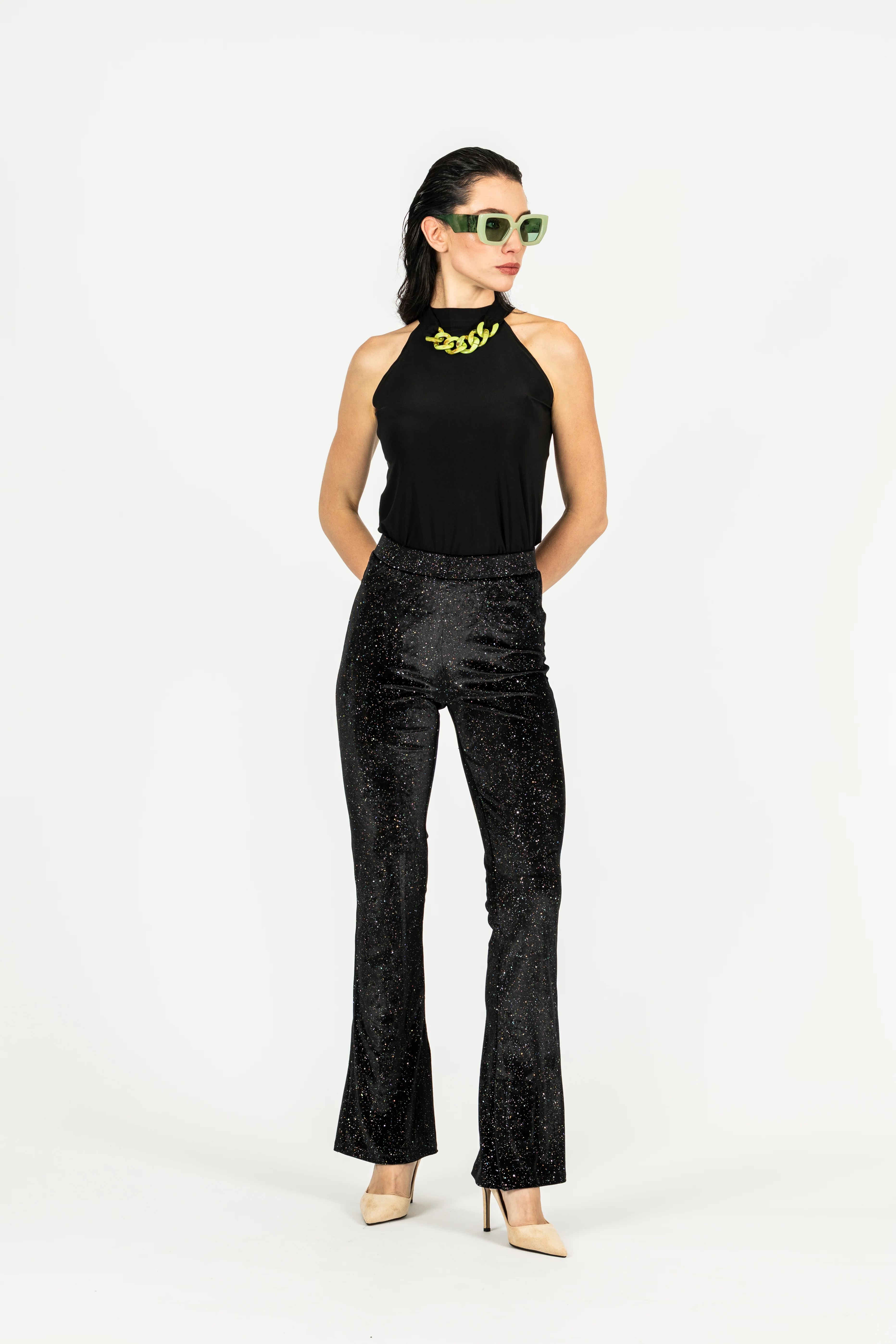 Zincir Detaylı Sandy Bluz