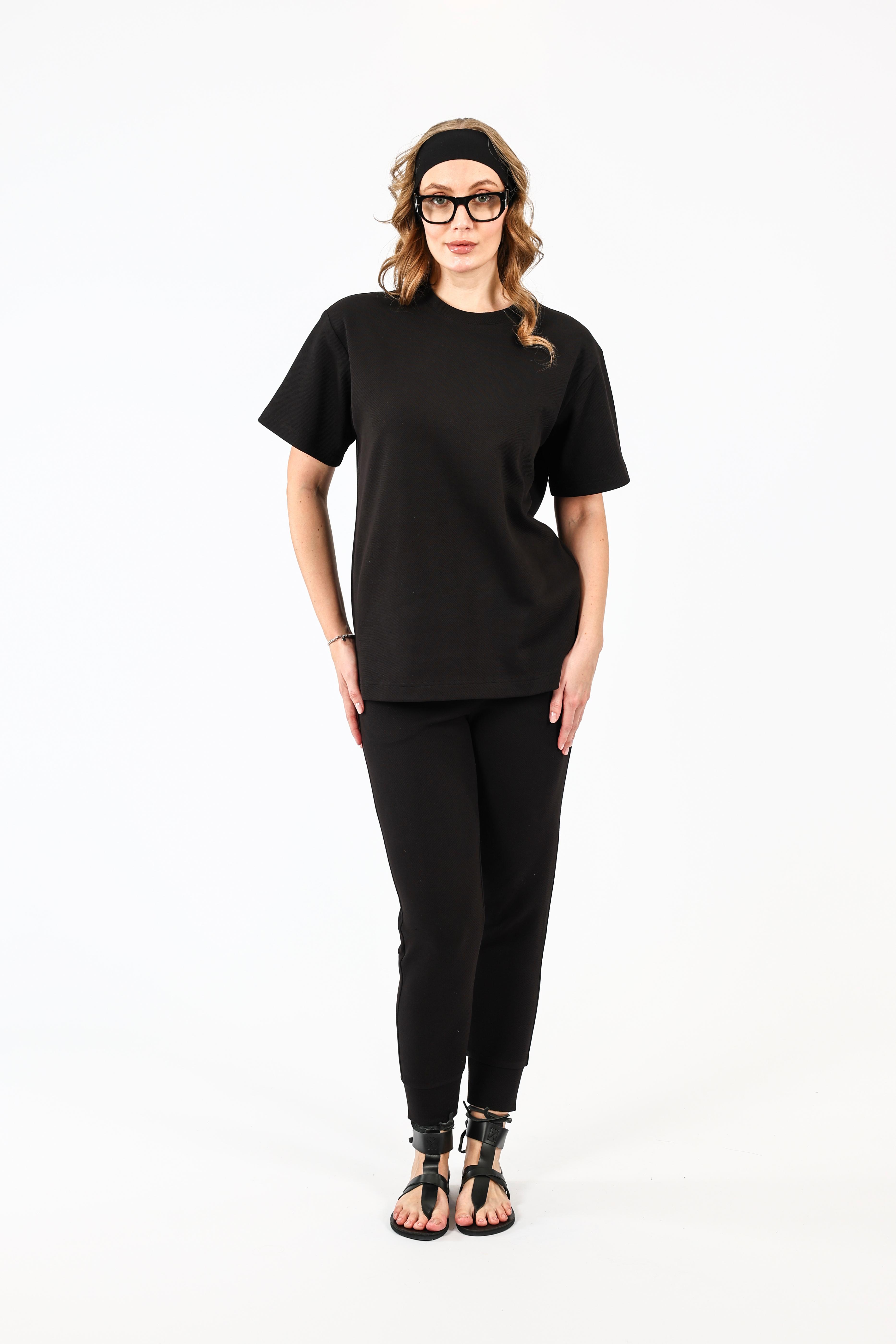 Tasarım Montale Basic Unisex Tişört  - Siyah