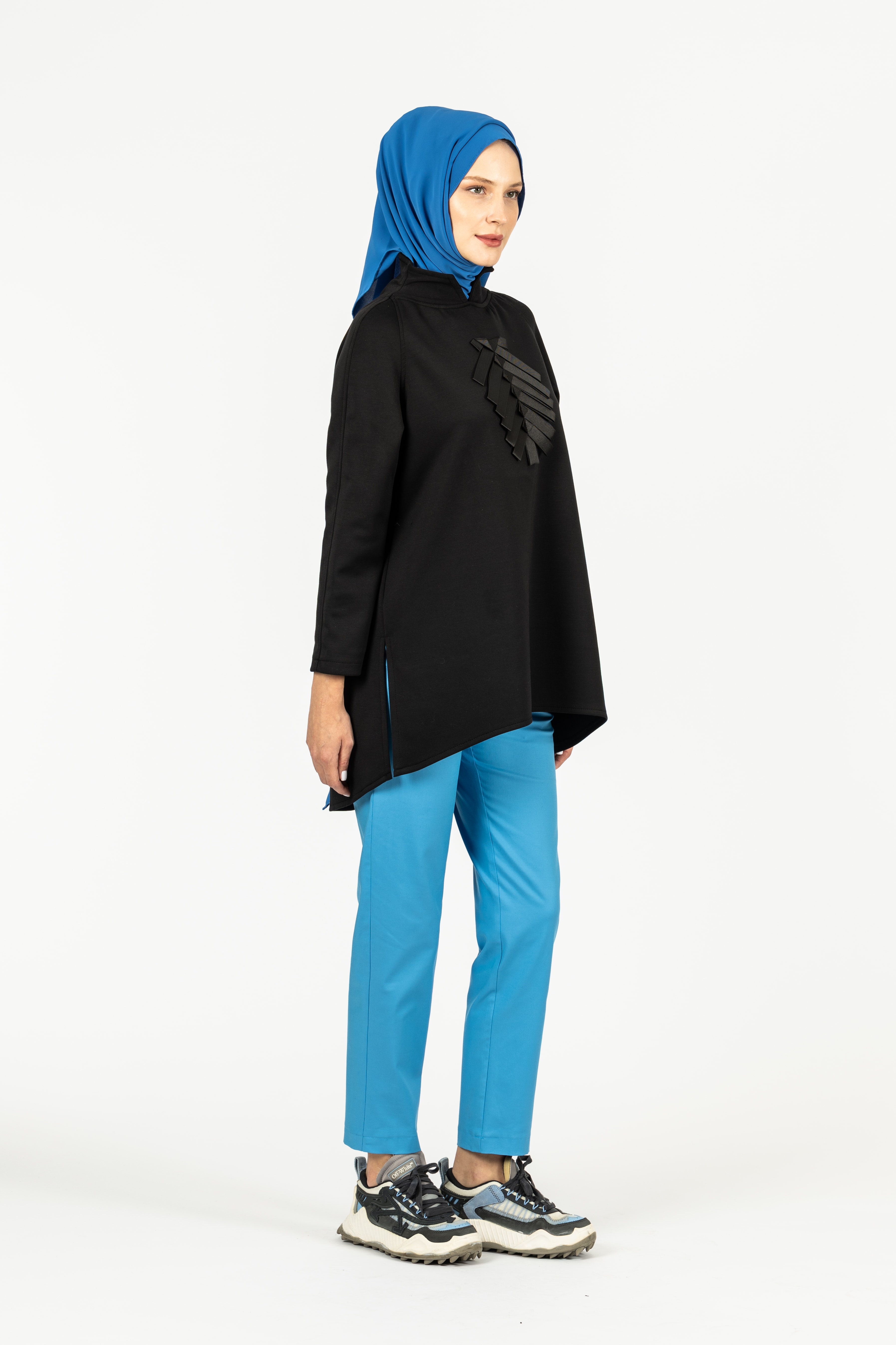 Kurdeleli Sweat - Siyah