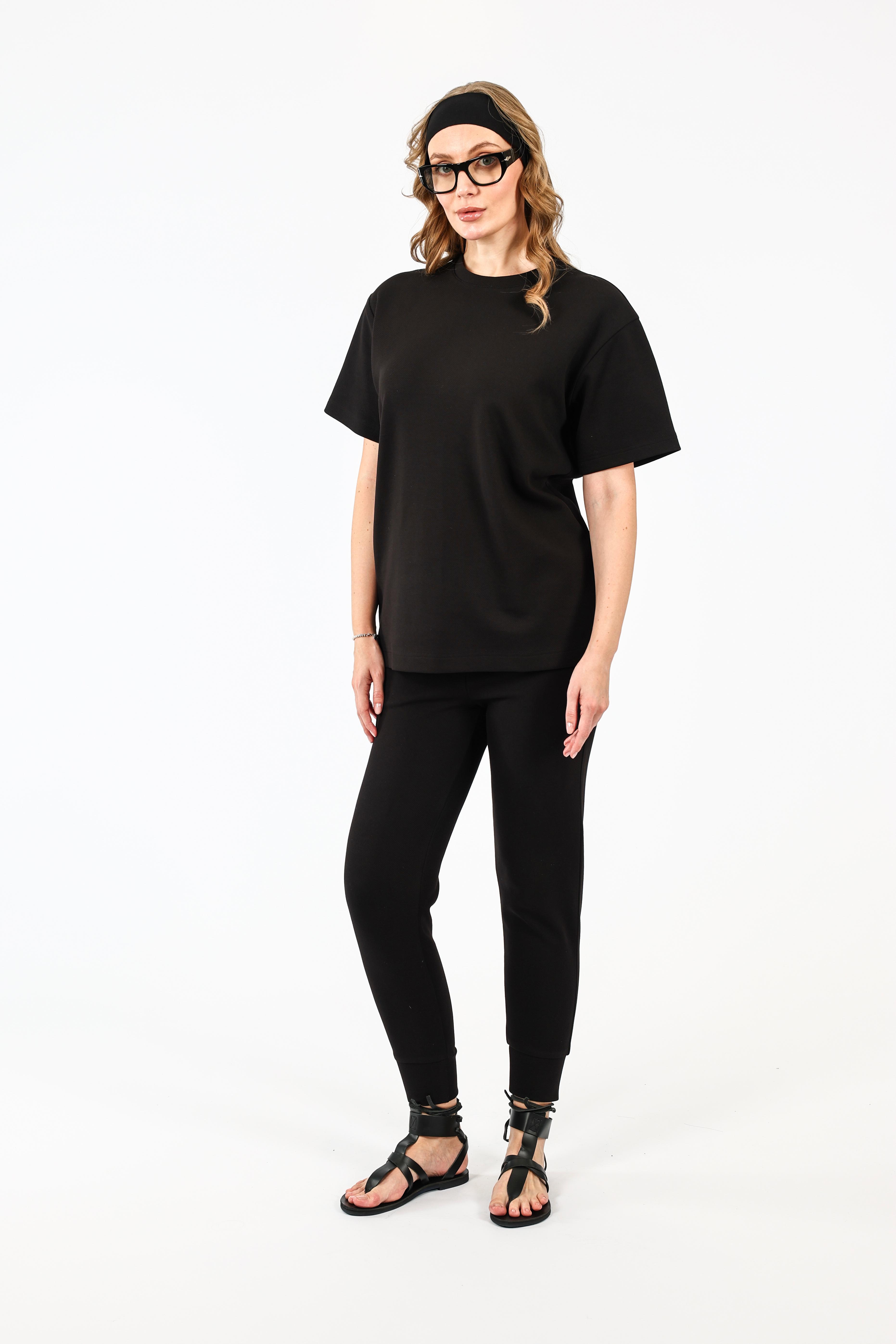 Tasarım Montale Basic Unisex Tişört  - Siyah