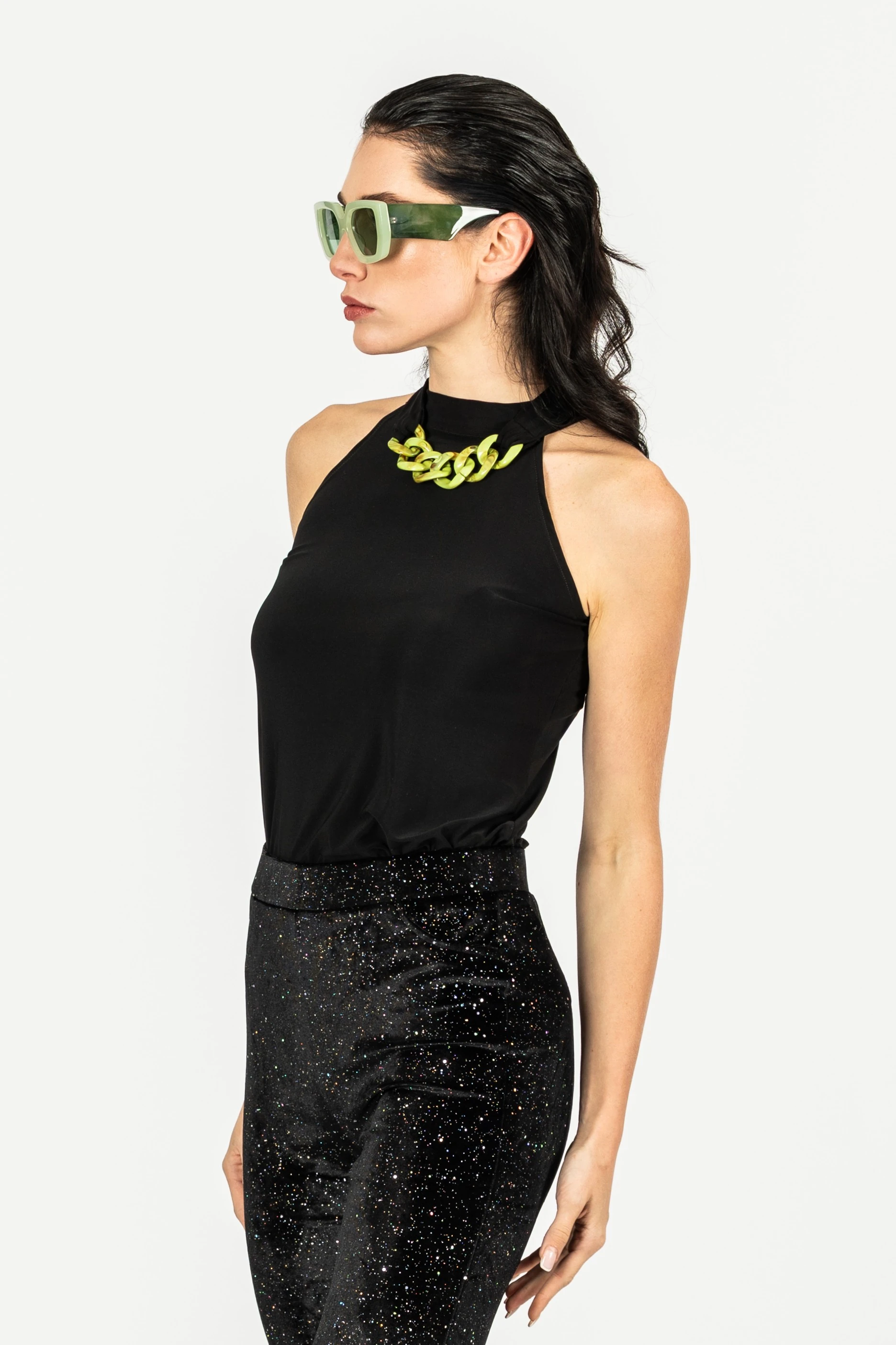 Zincir Detaylı Sandy Bluz