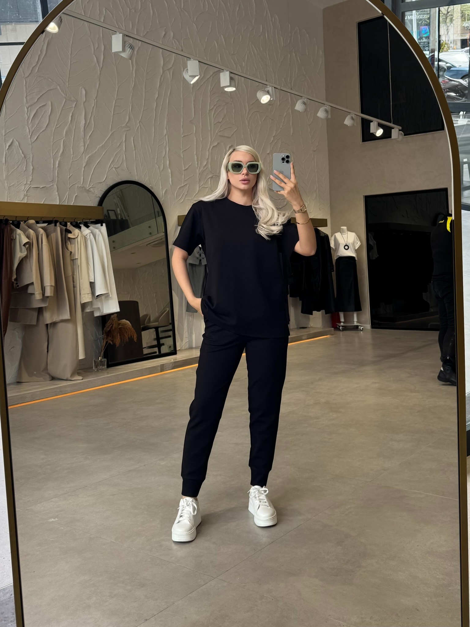 Tasarım Montale Basic Unisex Tişört  - Siyah