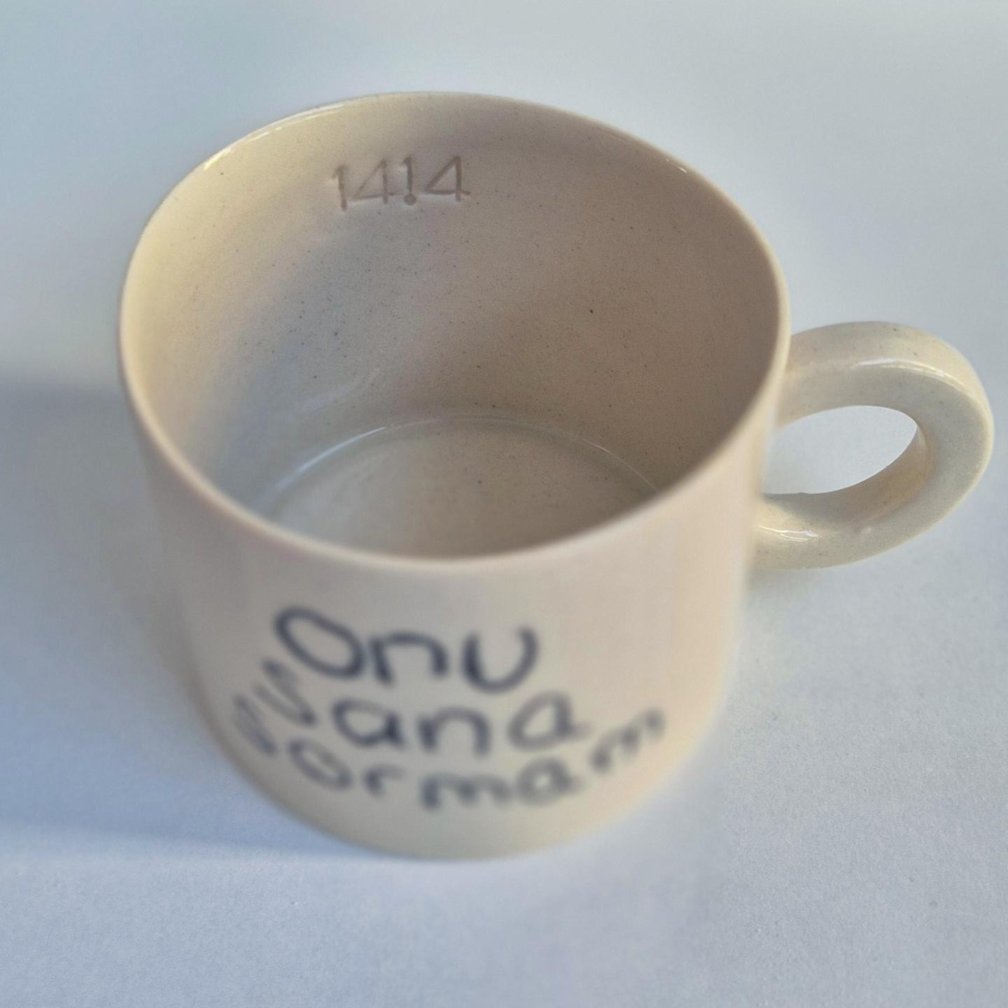 Stoneware Kupa "onu sana sormam"